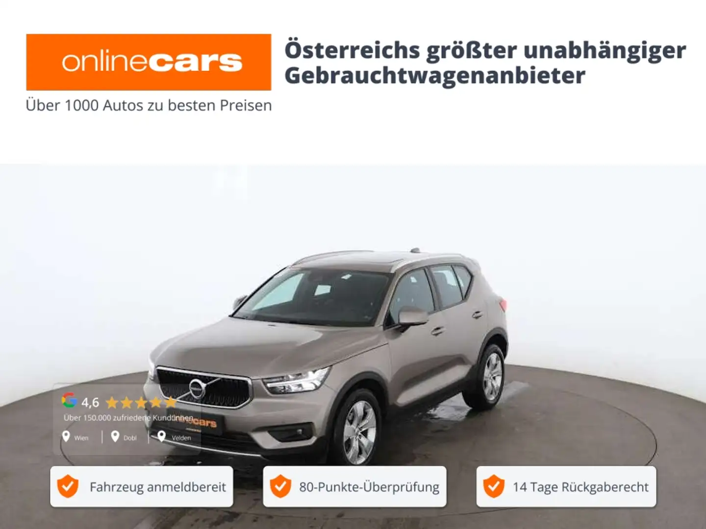 Volvo XC40 D3 Momentum Pro Aut LED SKY RADAR NAVI LEDER Grau - 1