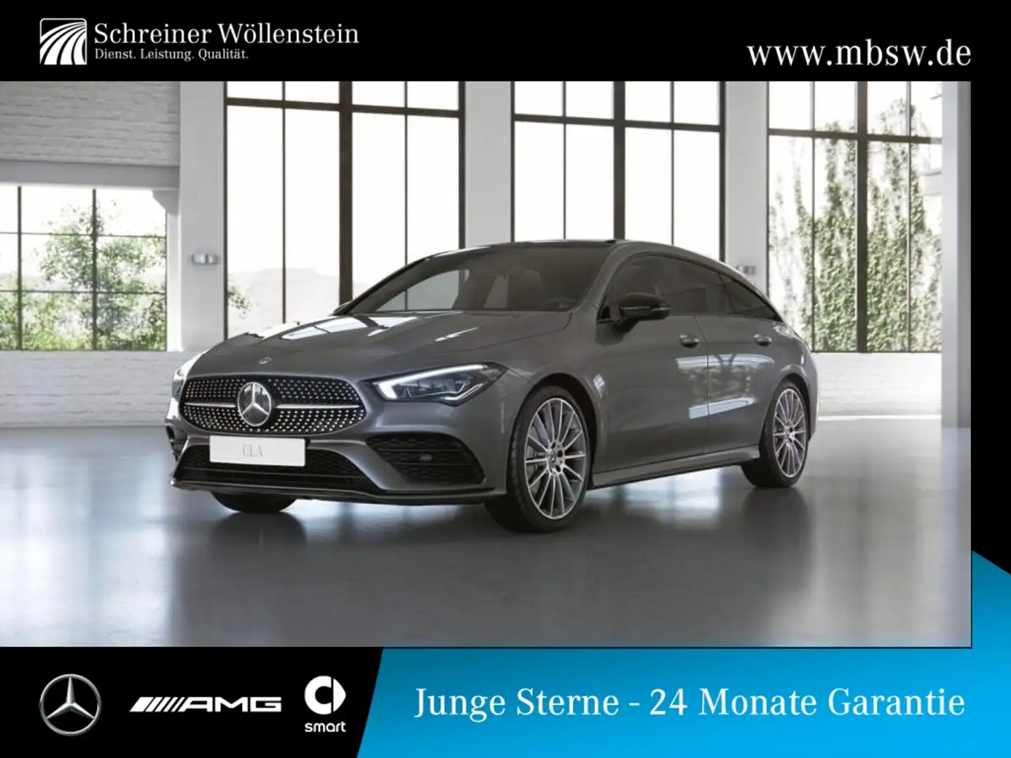 Mercedes-Benz CLA 200 SB *AMG*Night*Ambi*Pano*RKam*Distr*MBUX* Grau - 1