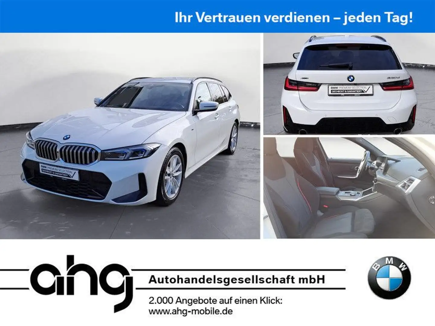 BMW 330 d xDrive Touring M-Sport *LED*ACC*HIFI*PDC*SH Weiß - 1
