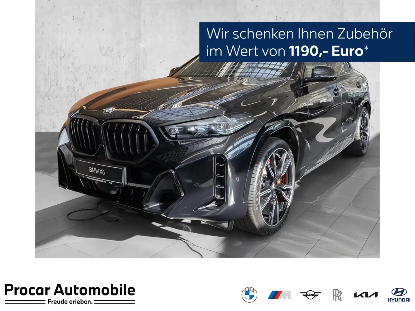 BMW X6 xDrive40d M Paket + B/W + Pano +  DA Prof Zwart - 1