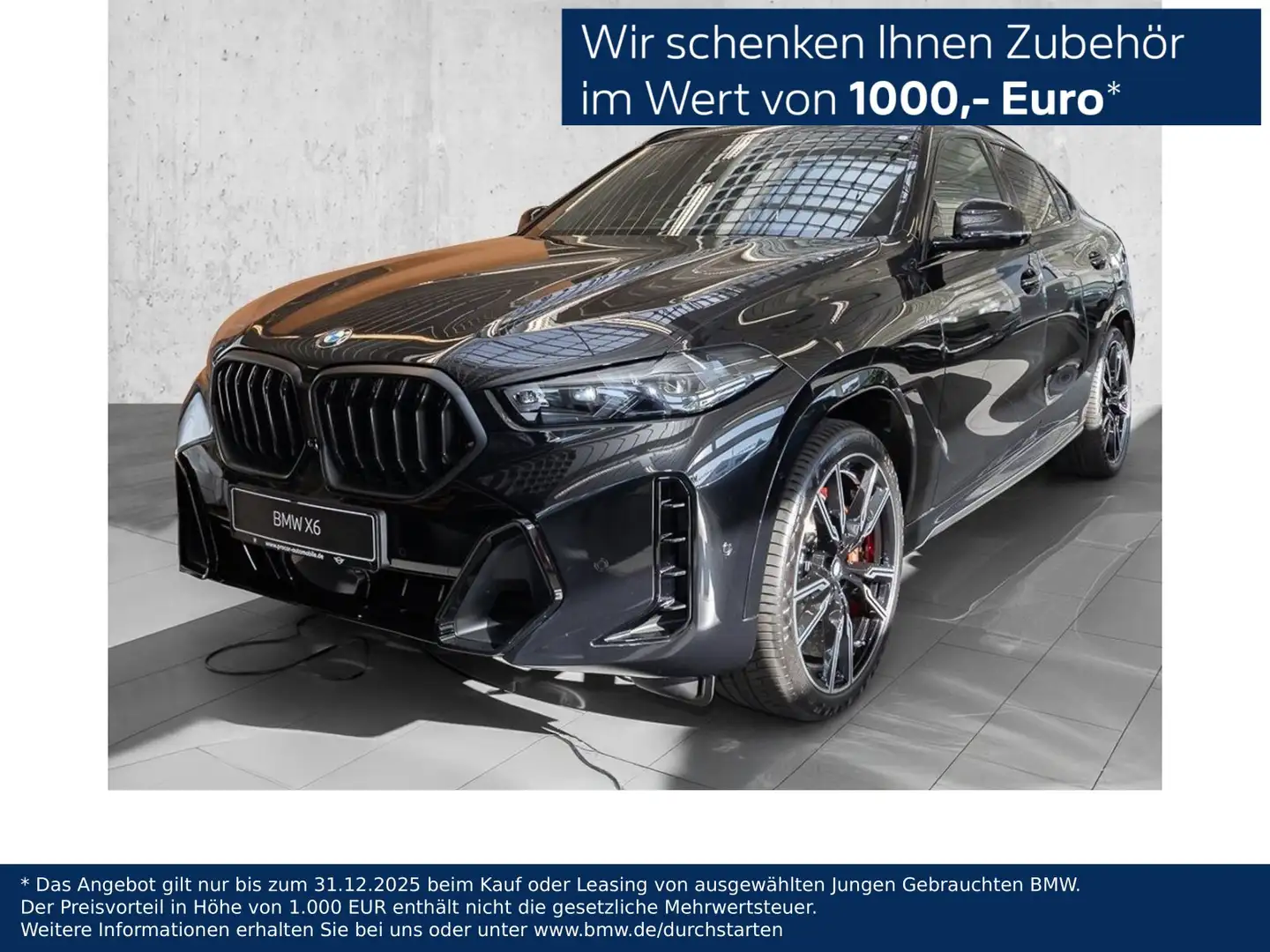 BMW X6 xDrive40d M Paket + B/W + Pano + DA Prof Schwarz - 1