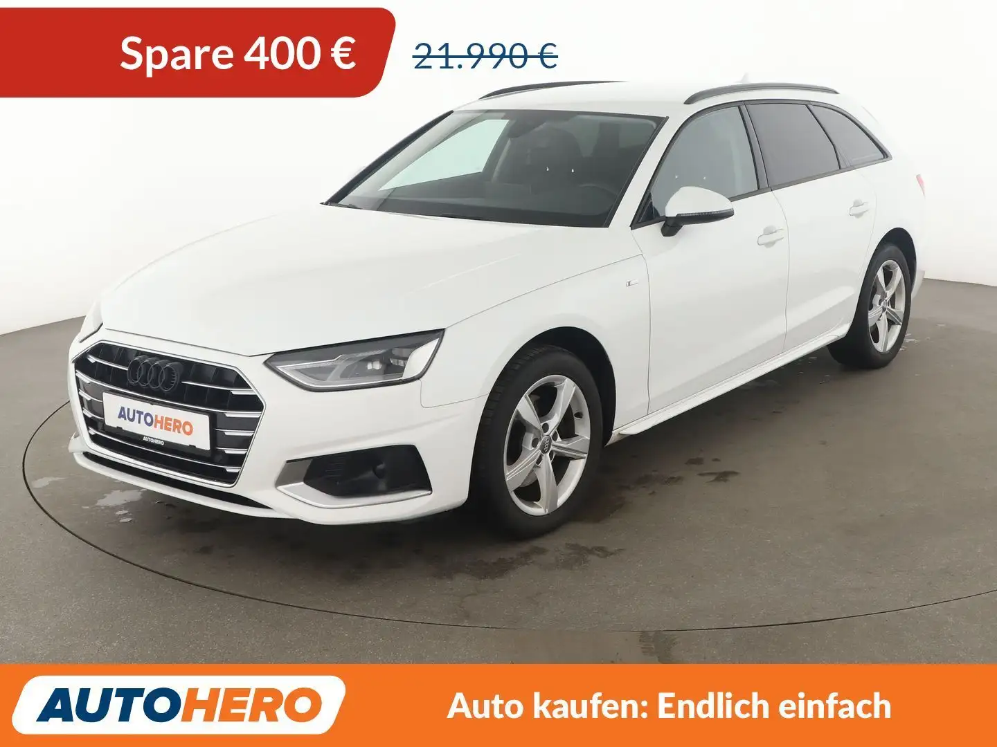 Audi A4 30 TDI advanced Aut.*NAVI*PDC*SHZ*TEMPO*ALU* Weiß - 1