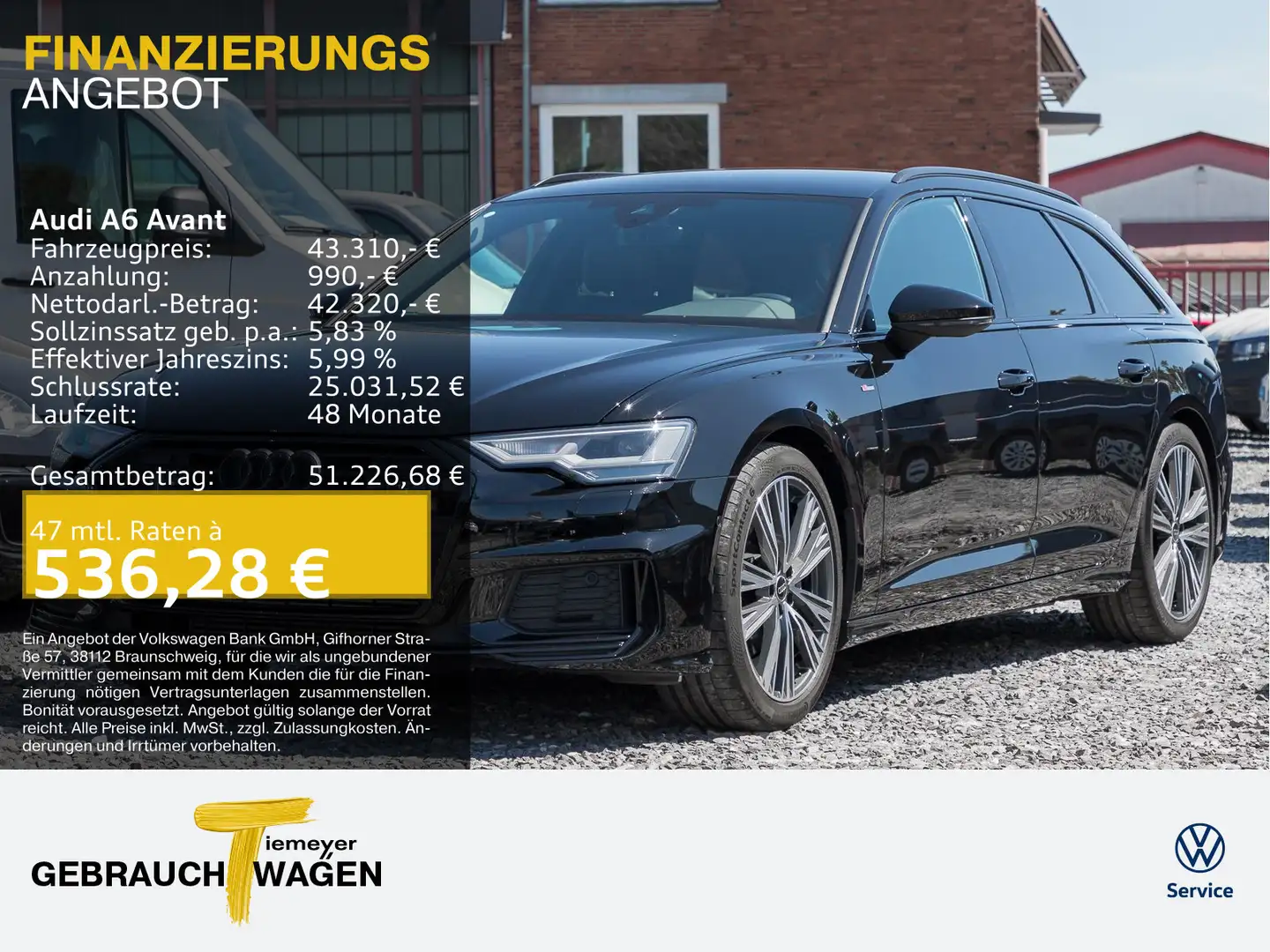 Audi A6 45 TFSI 2x S LINE LM20 OPTIK-PKT+ VIRTU Schwarz - 1