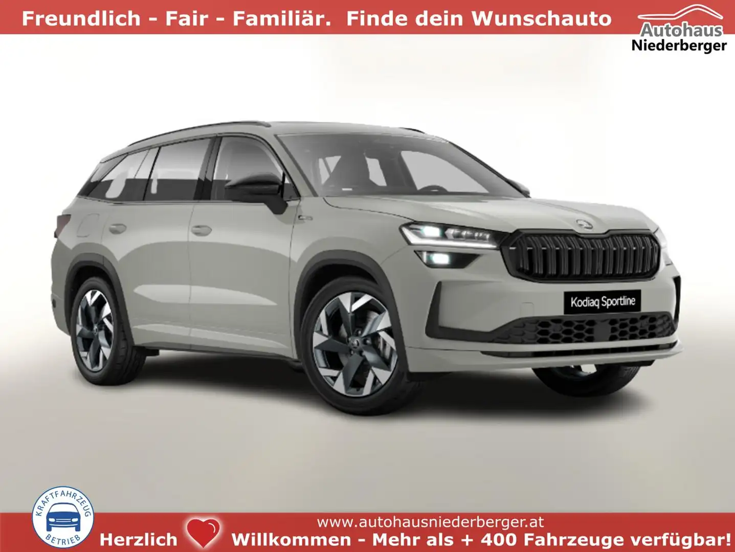 Skoda Kodiaq Sportline Sportl AHK Matrix Nav Kessy ACC SunS ... Grau - 1