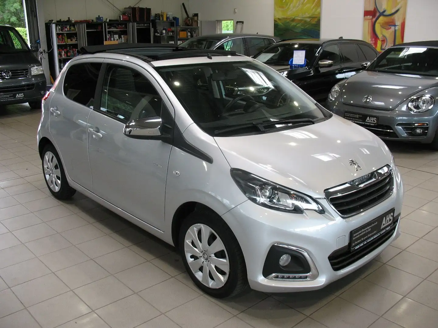 Peugeot 108 VTI 72 S&S Top! Style *KLIMA*FALTDACH ELEK.* Silber - 2