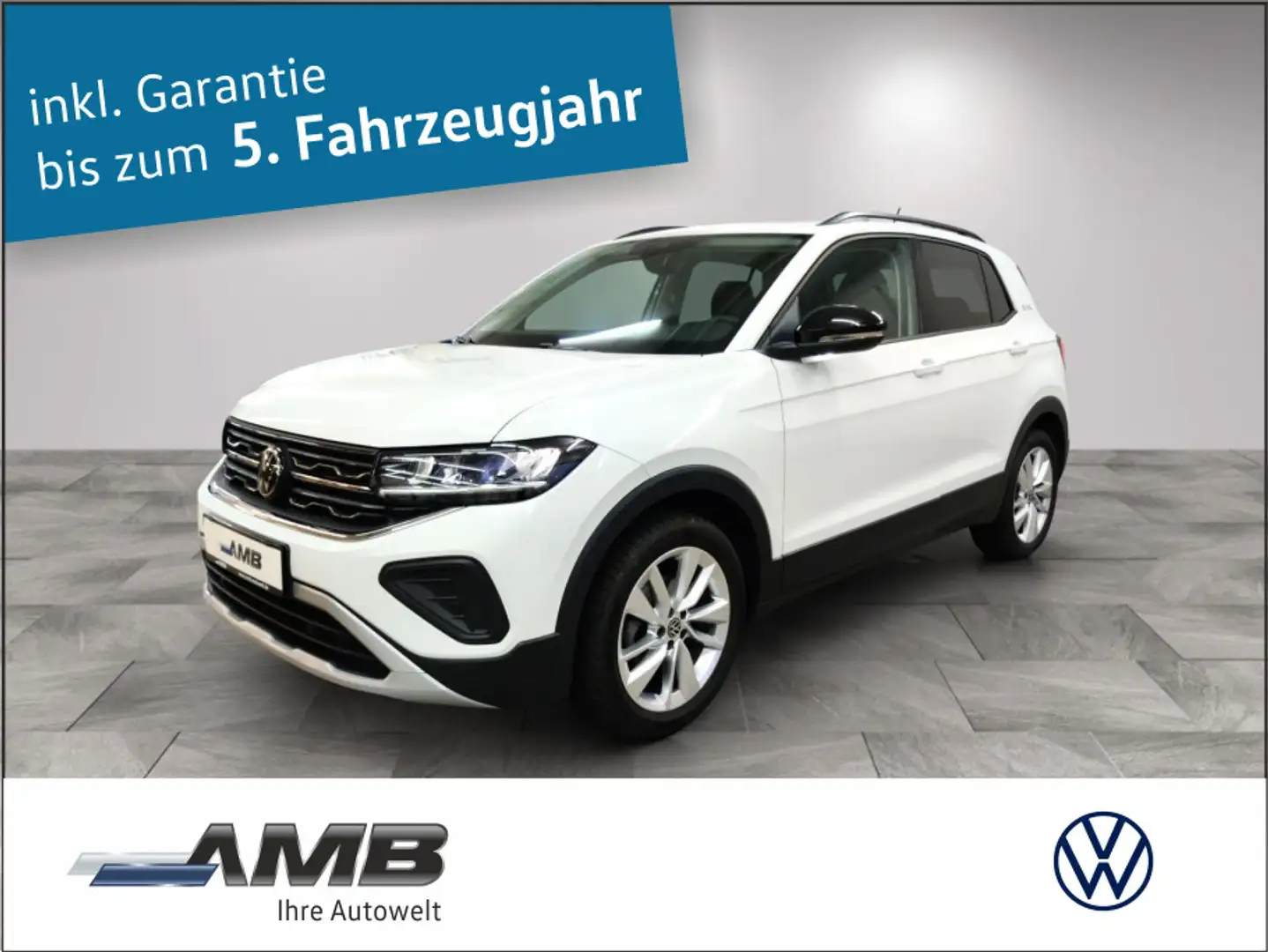 Volkswagen T-Cross Goal 1.0 TSI DSG/LED/ACC/Navi/RFK/01.30G Weiß - 1