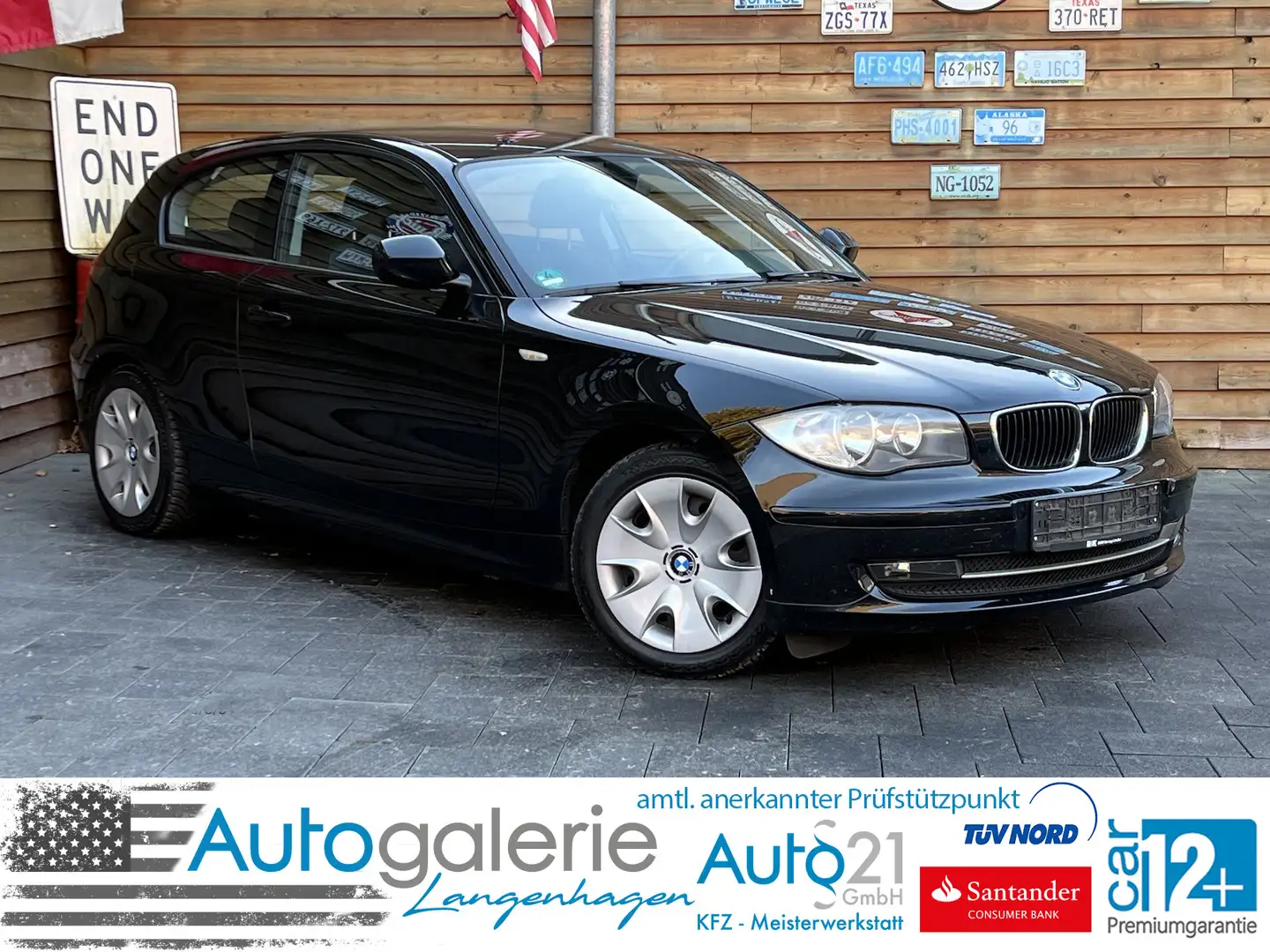 BMW 116 116d SHZ Klima Allwetter PDC 6 Gang TÜV Zwart - 1