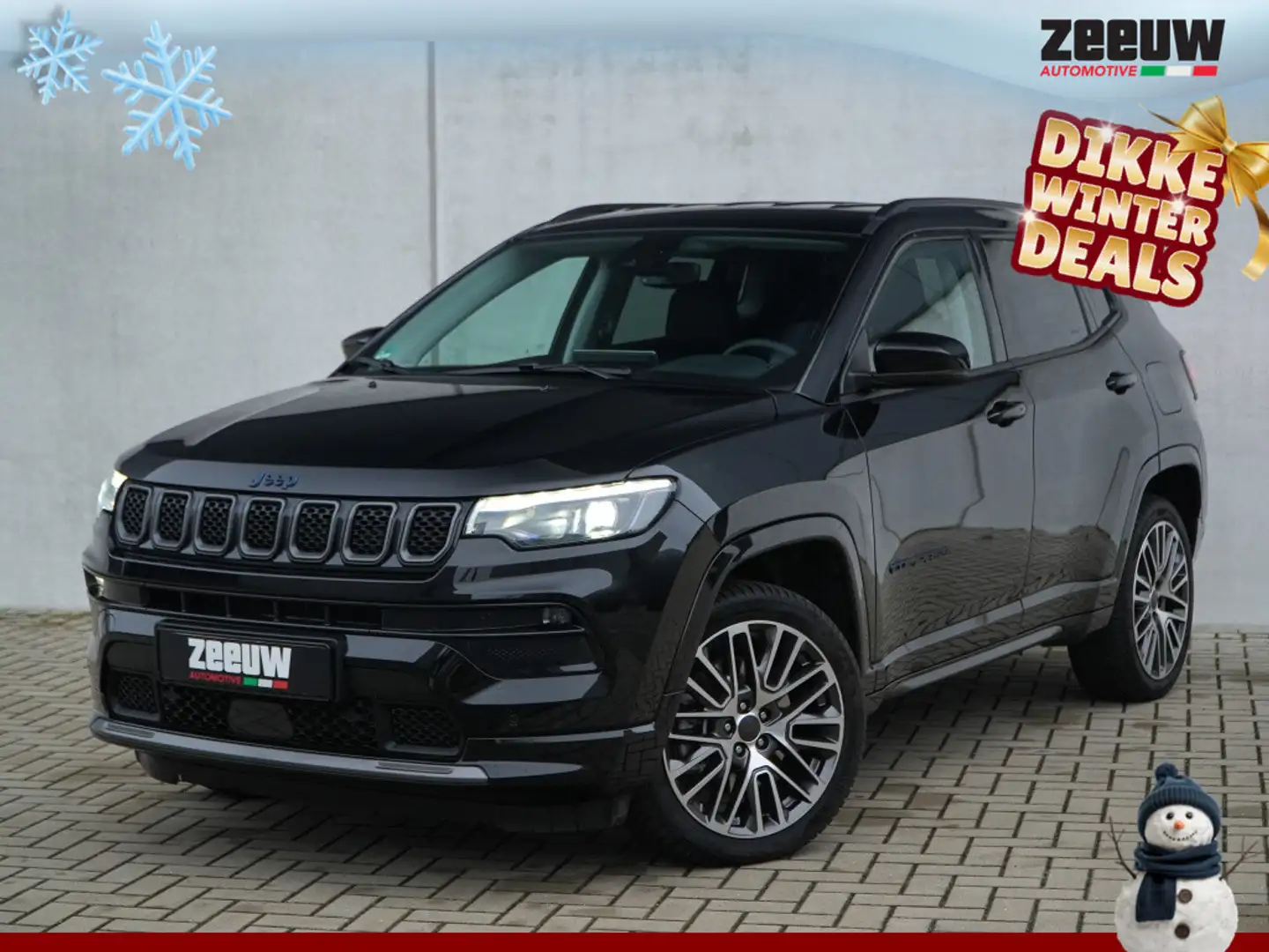 Jeep Compass 4xe 240 PK Hybrid Summit | Leder | Winter | Navi | Noir - 1