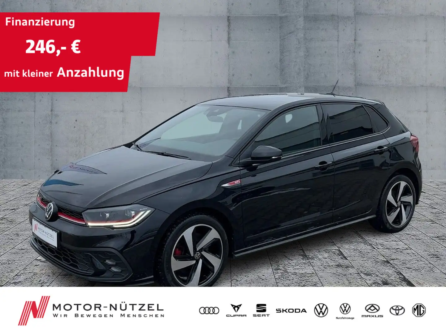 Volkswagen Polo GTI DSG 5JG+MATRIX+NAV+SHZ+2xPDC+DAB+LM 17" Schwarz - 1