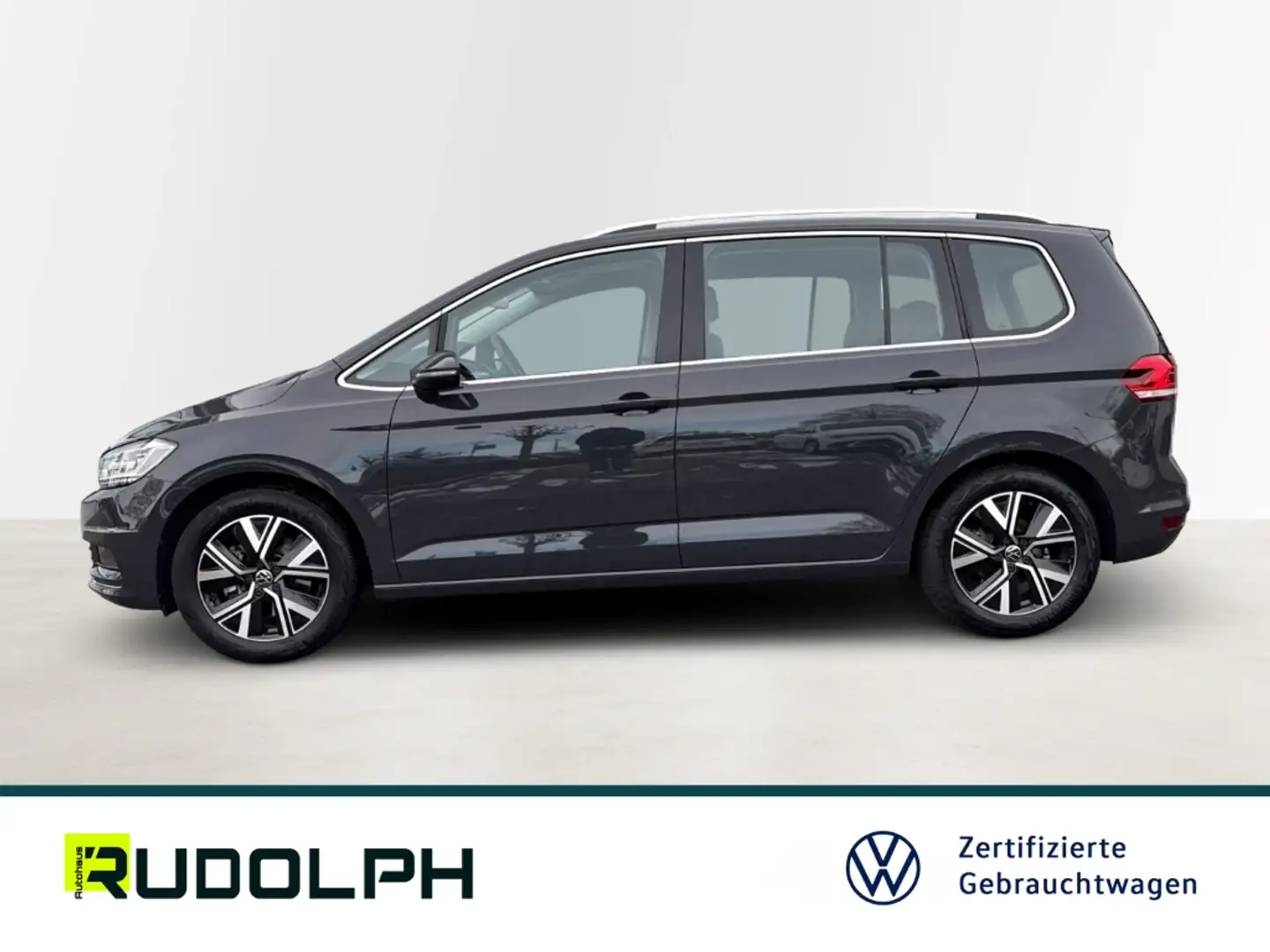 Volkswagen Touran Highline 1.5 TSI DSG ACC LED Navi AHK SHZ Fernlich Grau - 2