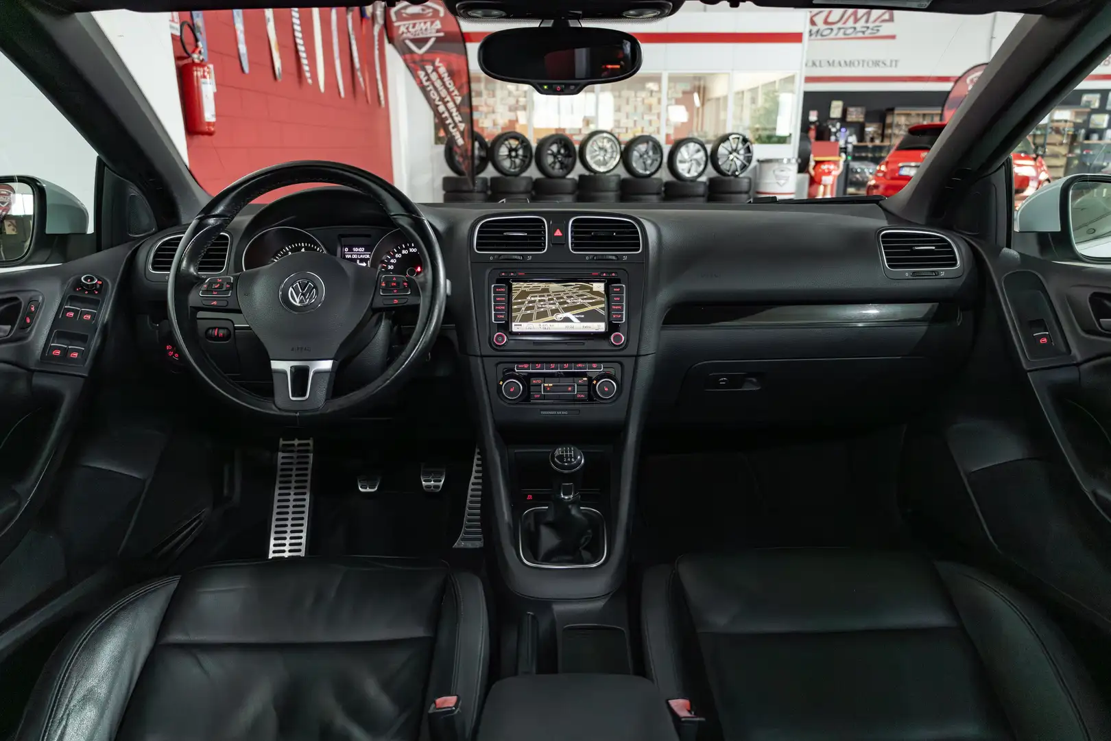 Volkswagen Golf Cabriolet 1.4 TSI 160cv interni pelle/gomme nuove Wit - 2