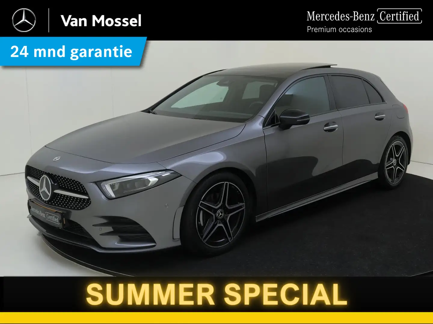 Mercedes-Benz A 180 Business Solution AMG Panorama Dak / Keyless / Sfe Grijs - 1
