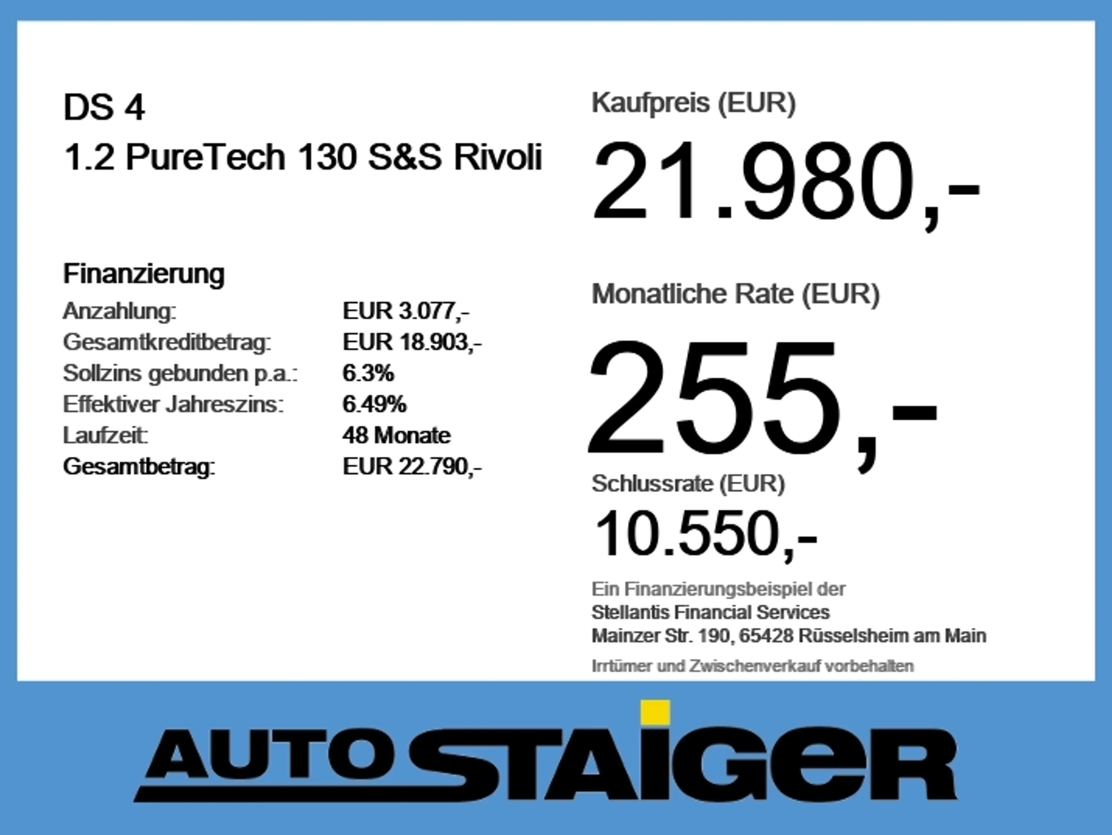 DS Automobiles DS 4 1.2 PureTech 130 S&S Rivoli SHZ+2xKlima+PDC — photo 6