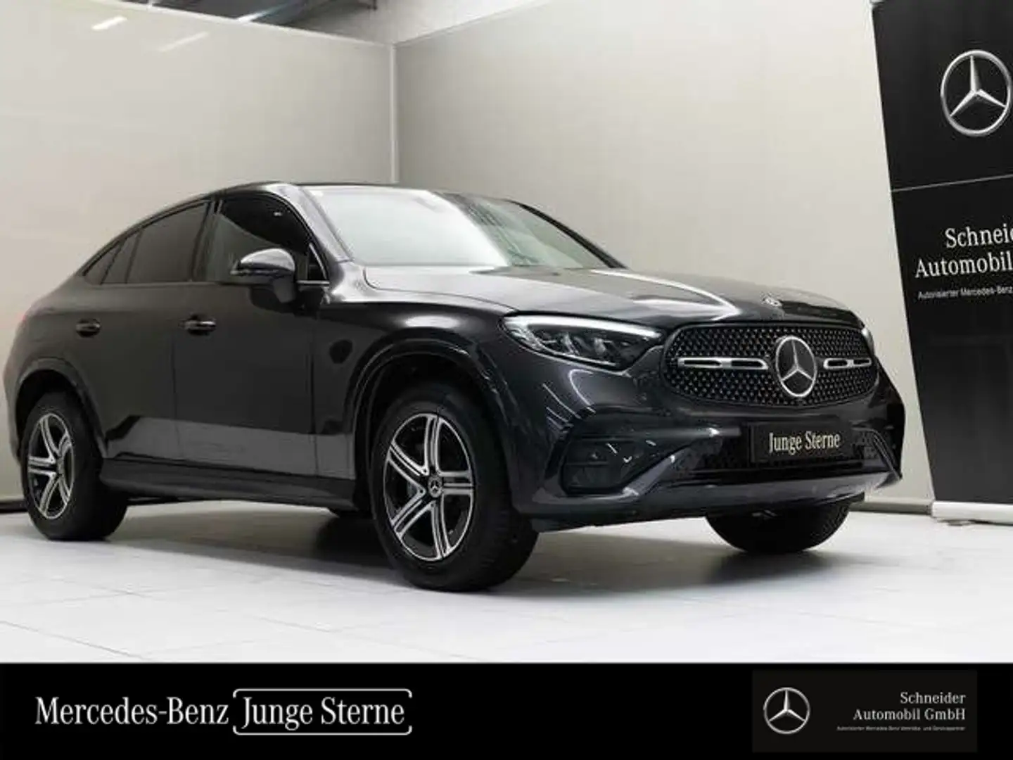 Mercedes-Benz GLC 300 d e 4MATIC Coupé SpurW LM S-Sitz ACC Navi Grau - 1