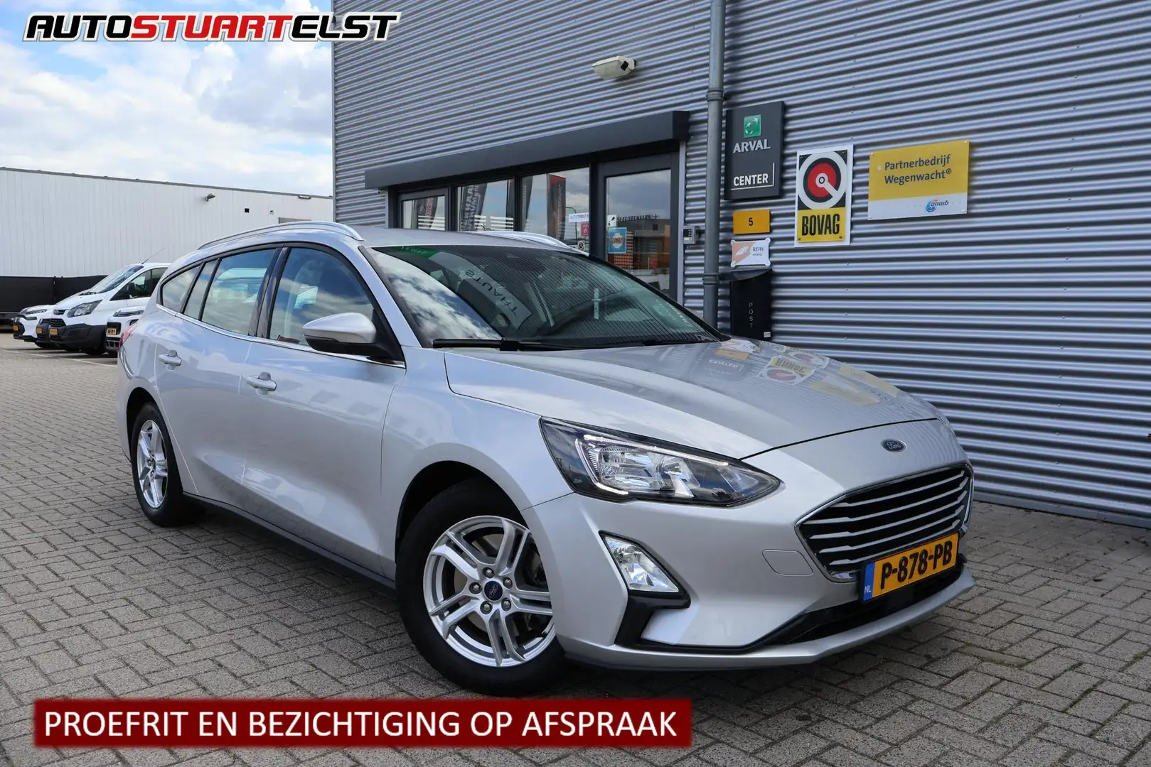Ford Focus Wagon 1.0 Business NAP | Volledig Onderh. | BTW | Grijs - 1