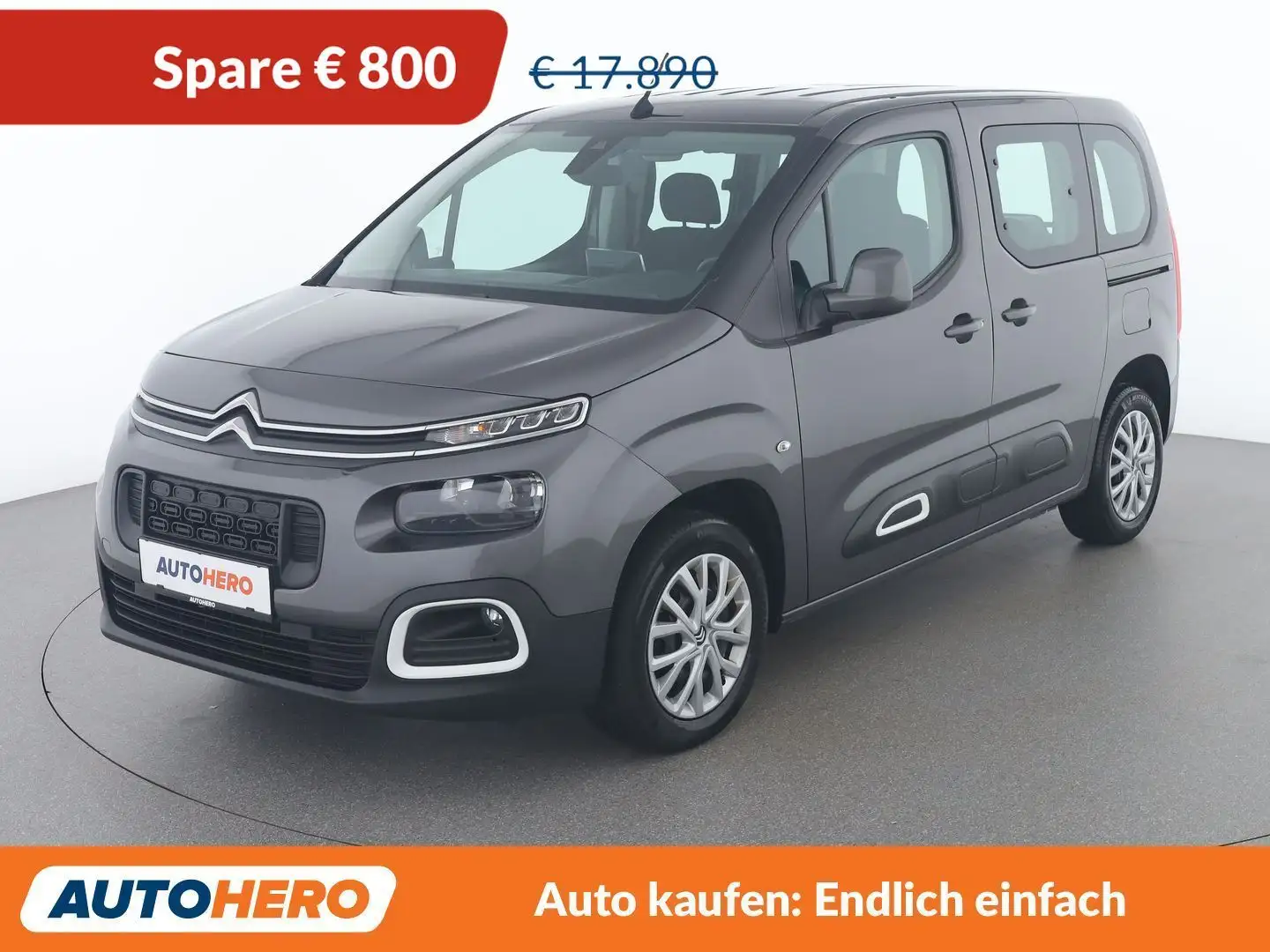 Citroen Berlingo 1.5 Blue-HDi Feel M Grau - 1
