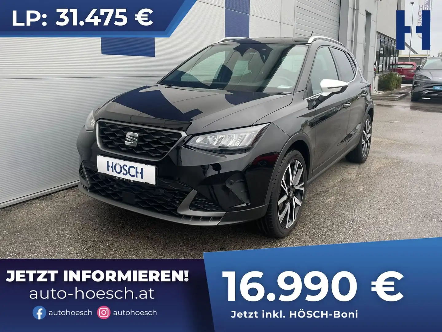 SEAT Arona TSI FR Aut. 8-fach GARANTIE BIS 2028 WENIG KM ++ Schwarz - 1