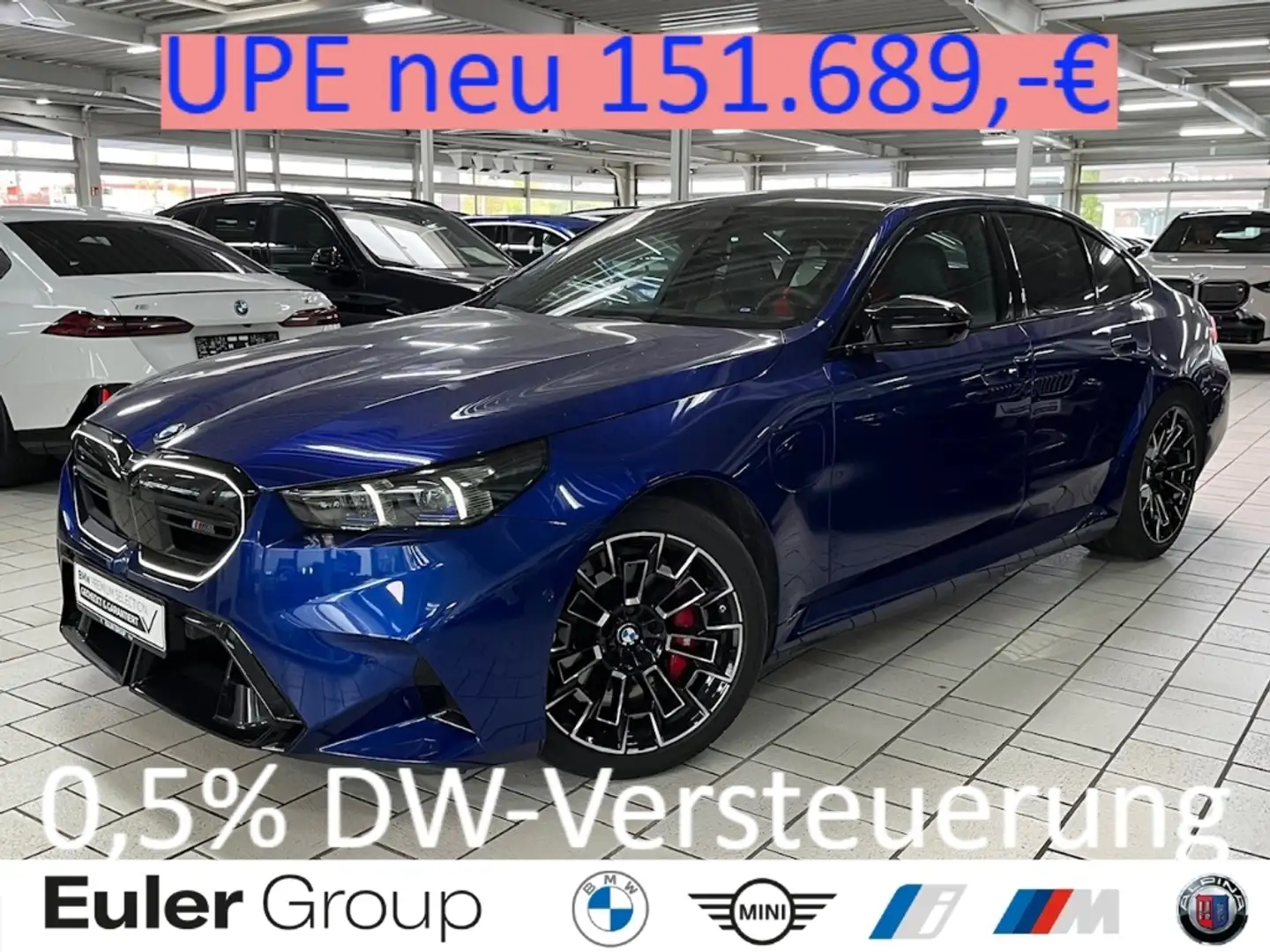 BMW M5 M-Drive 20''/21'' Pano B&W Compound-Bremse IconGlo Blau - 1
