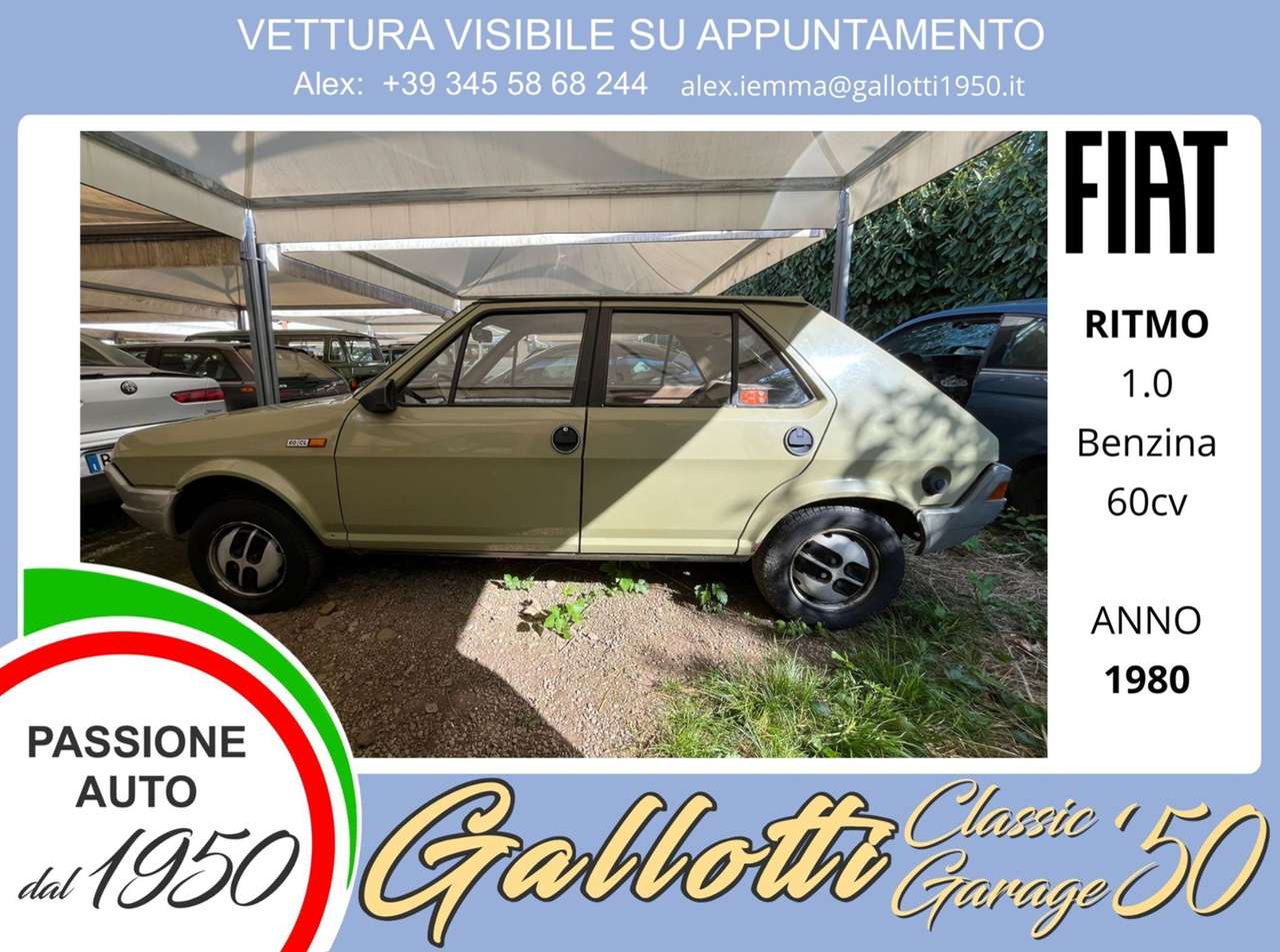 Fiat Ritmo 1.1 benzina 60cv - conservata