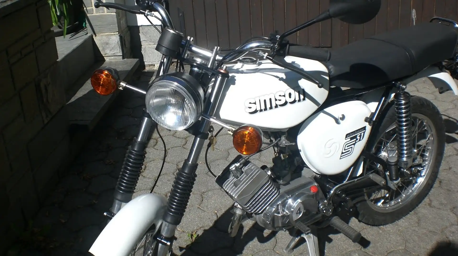 Simson S 51 Bílá - 2