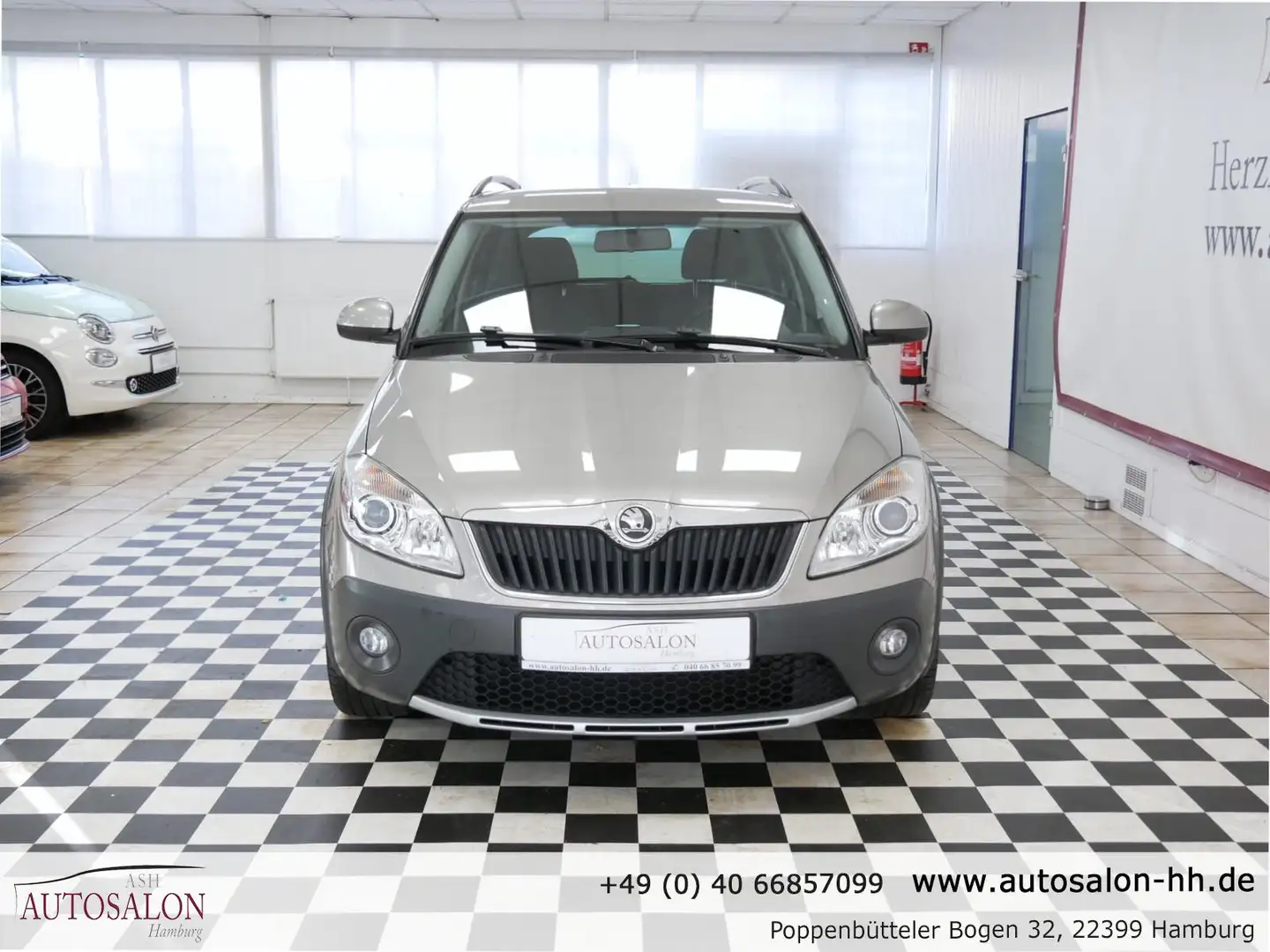Skoda Fabia Combi Scout*1Vorb*Servicegep*PDC H*Sitzhe.*LM-Felg Beige - 2