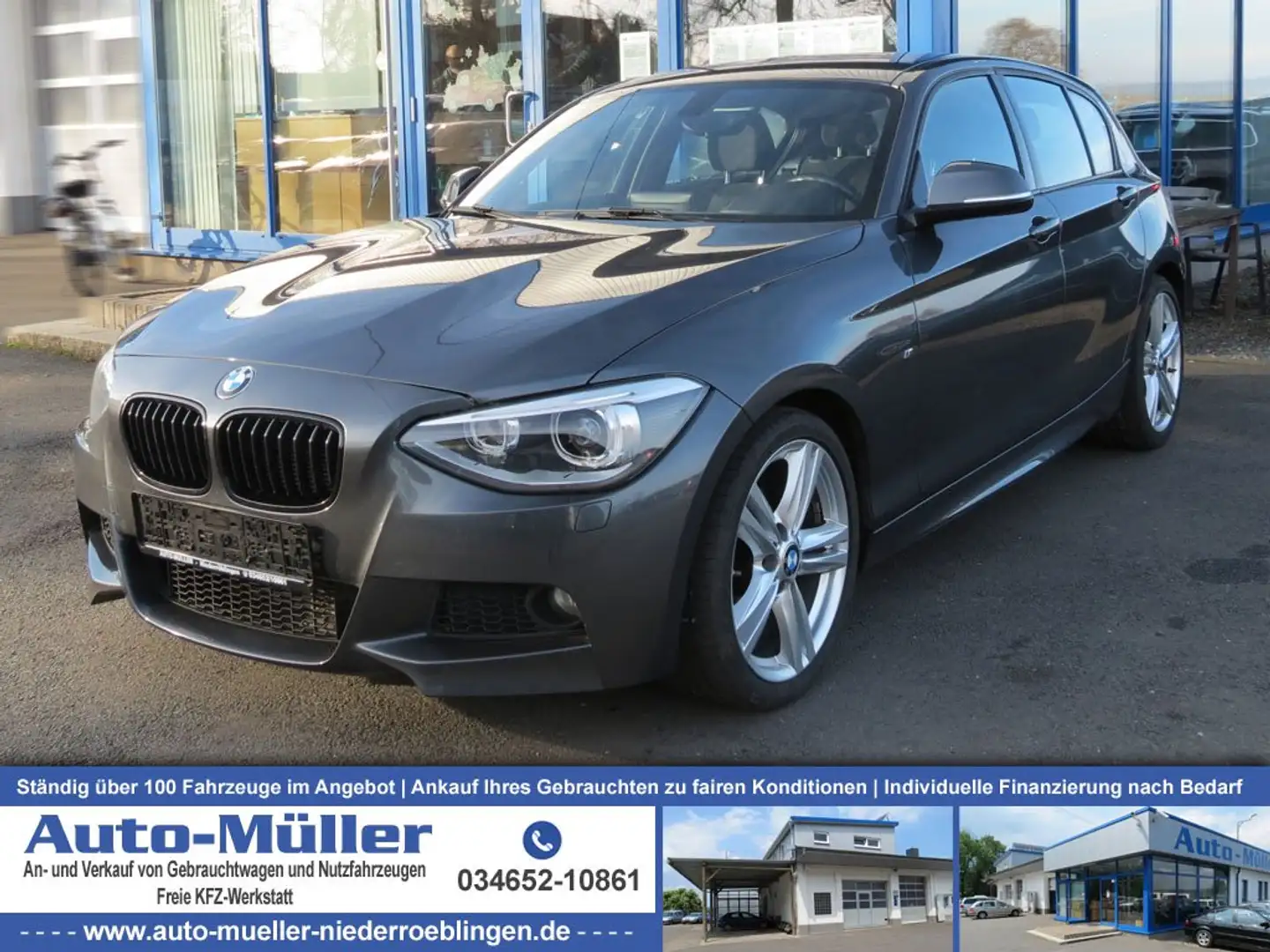 BMW 116 i F20 M-Paket Xenon Alcantara Navi siva - 1