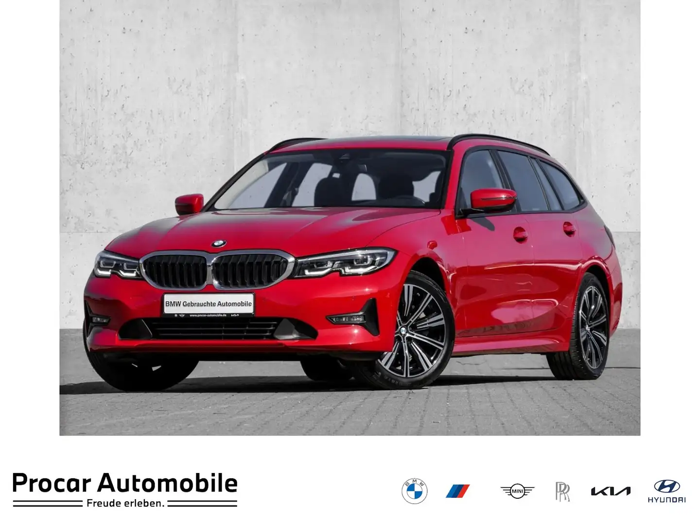 BMW 330 i ADVANTAGE+PANO+AHK+SHZ+LED Rood - 1