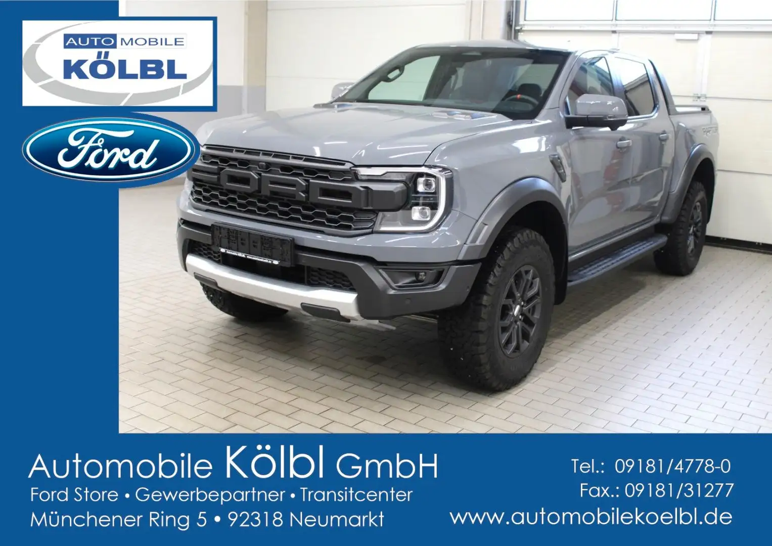 Ford Ranger Raptor 3.0 EcoBoost Auto., RAPTOR-PAKET Grau - 1