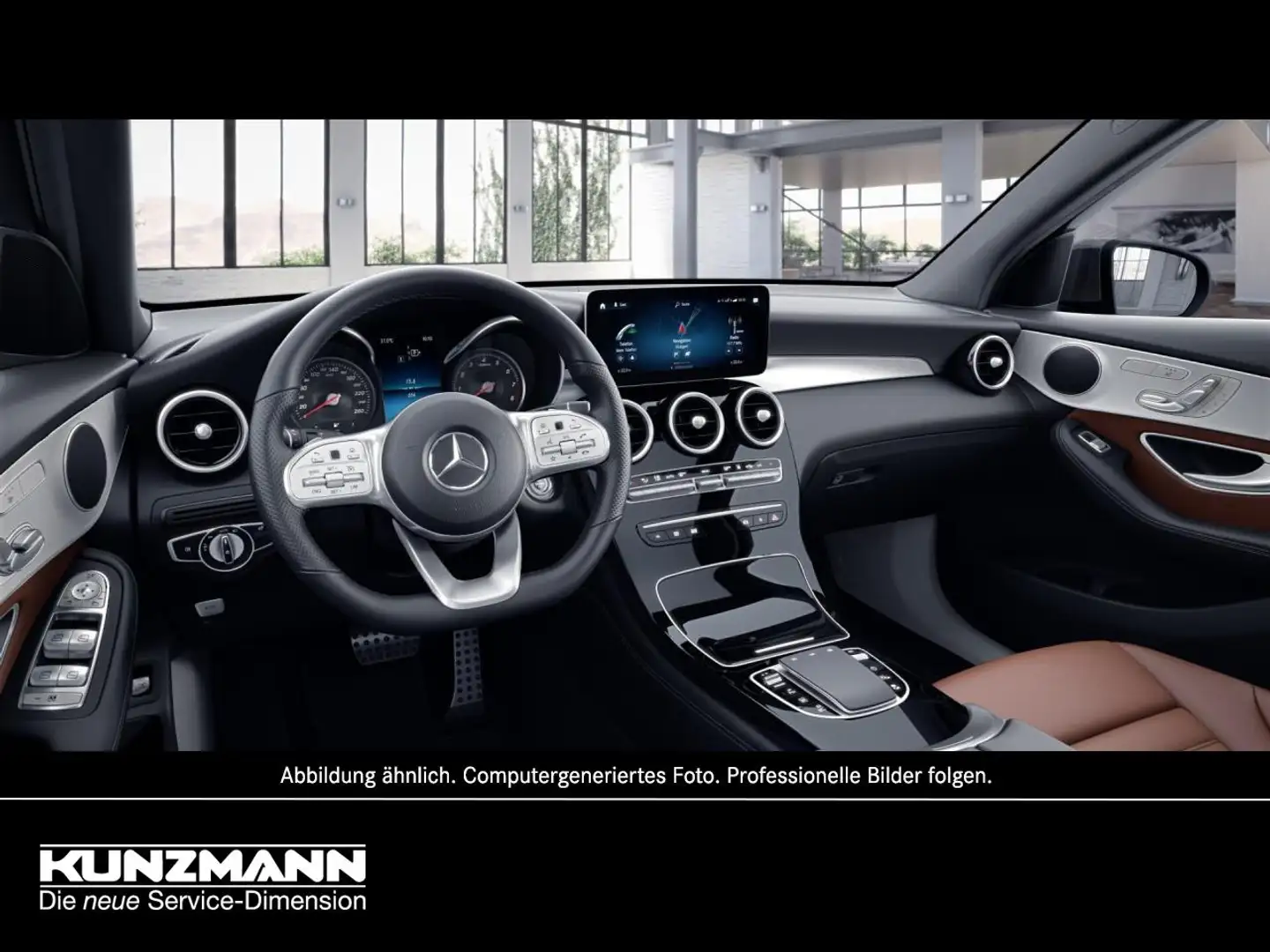 Mercedes-Benz GLC 300 de 4M AMG Kamera Memory Easy-Pack AHK Nero - 2