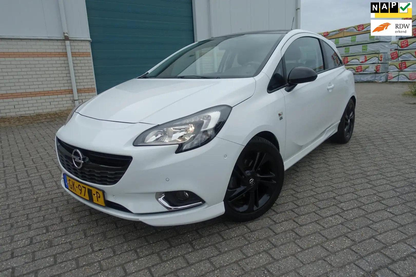Opel Corsa 1.0 Turbo OPC line Edition - lage km stand - 17" l Wit - 1