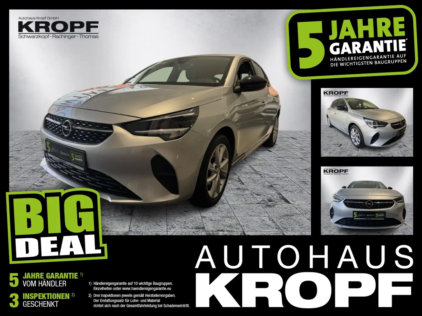 Opel Corsa F 1.2 Turbo Elegance LED+Navi+SHZ+Winterp. Grijs - 1