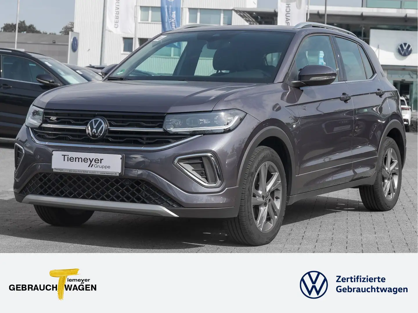 Volkswagen T-Cross 1.0 TSI DSG R-LINE AHK NAVI IQ.DRIVE KAM Grau - 1