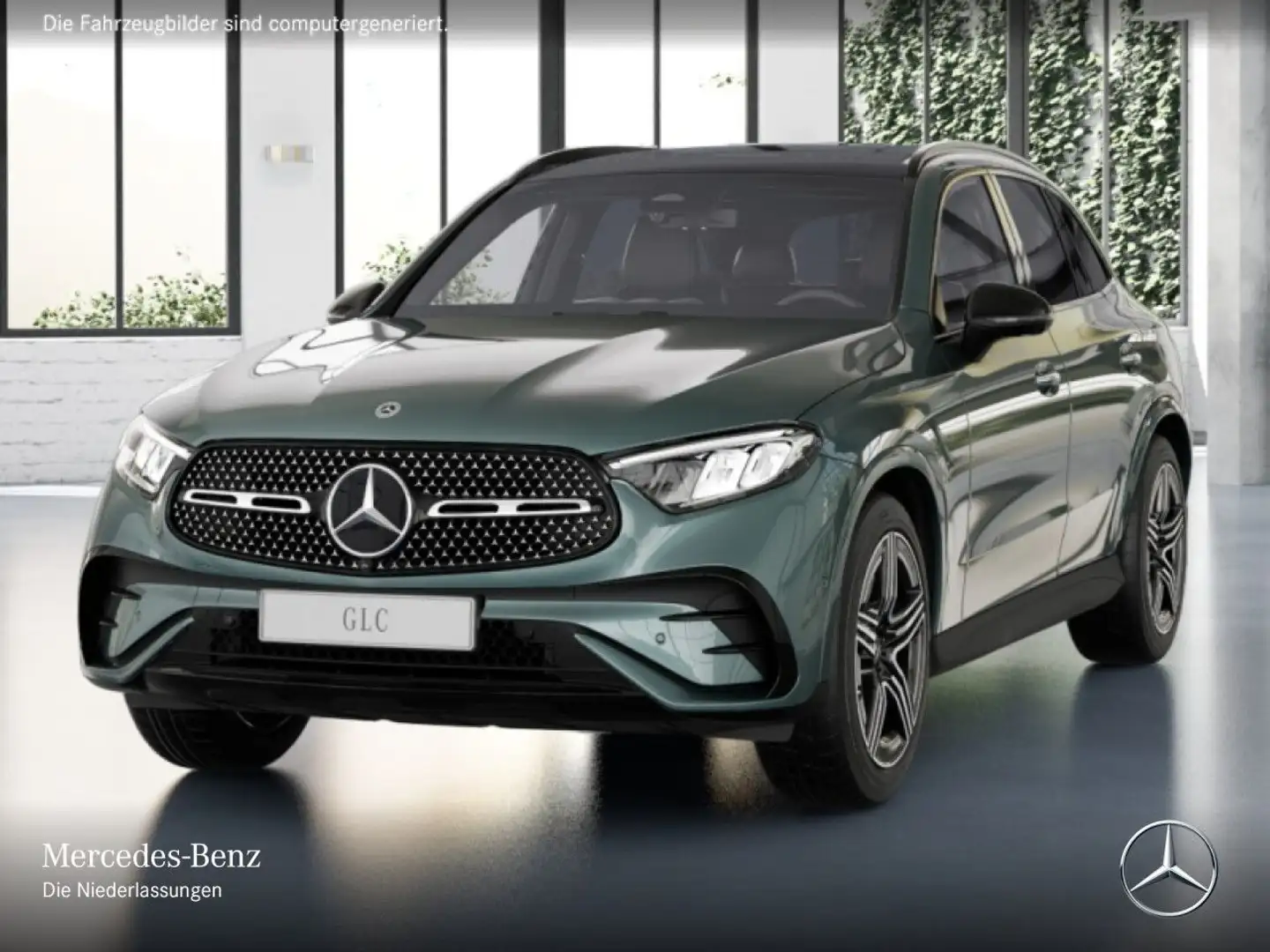 Mercedes-Benz GLC 220 d 4M AMG+NIGHT+PANO+360+AHK+LED+TOTW+9G Silber - 2