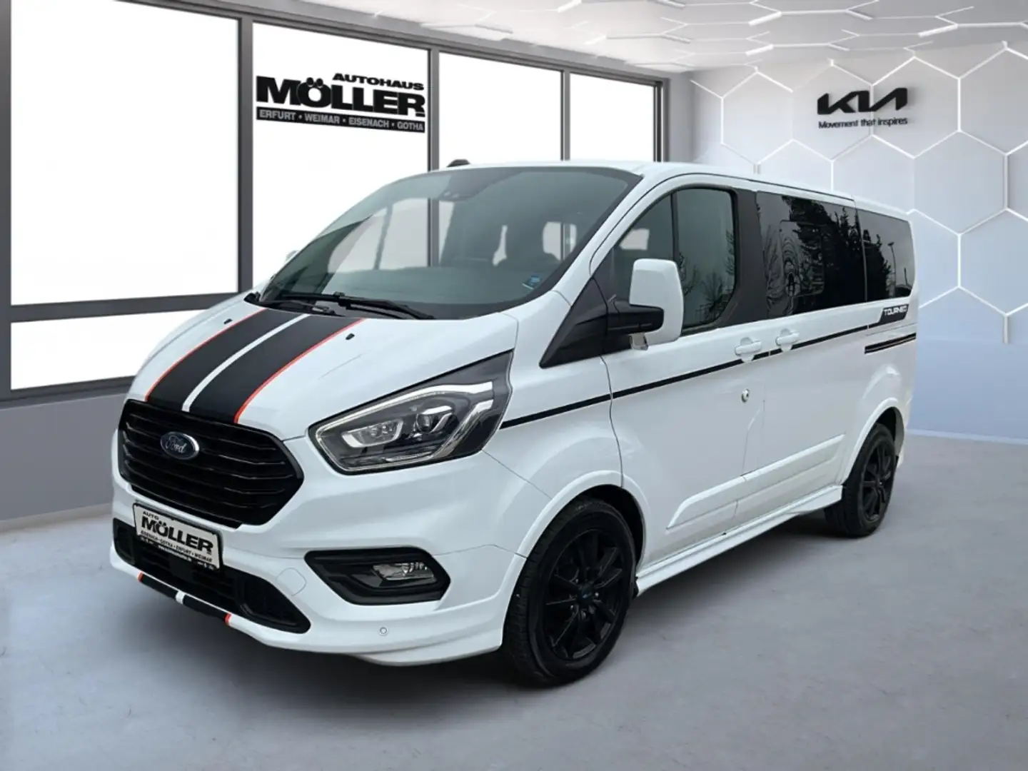 Ford Tourneo Custom Sport 2.0 L1 ACC Bi-Xenon Kamera Navi CarPlay Sich Weiß - 2