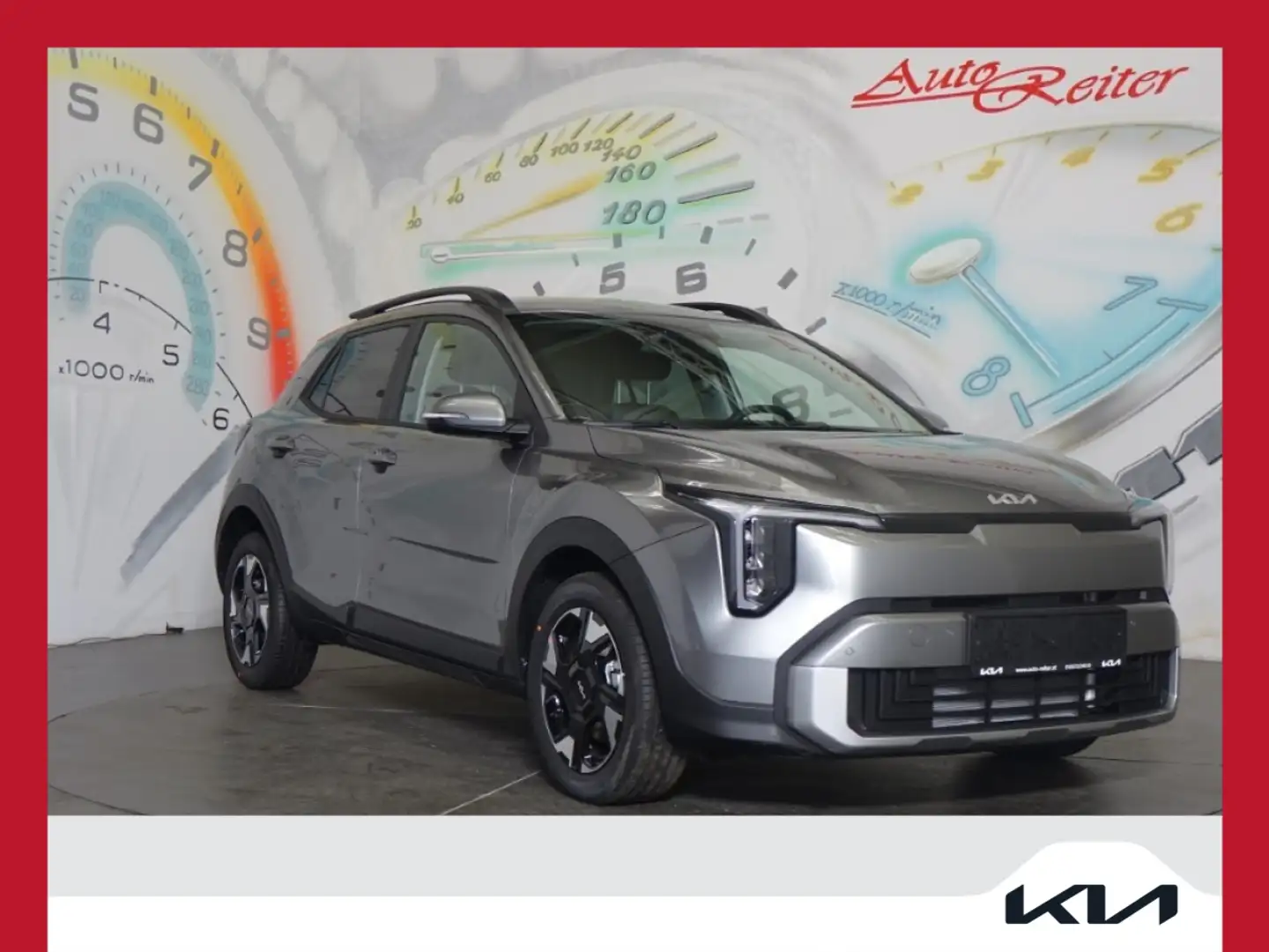 Kia Stonic 1,0 TGDI GPF ISG Silber *LENKRADHEIZUNG, WIDESC... Grau - 1