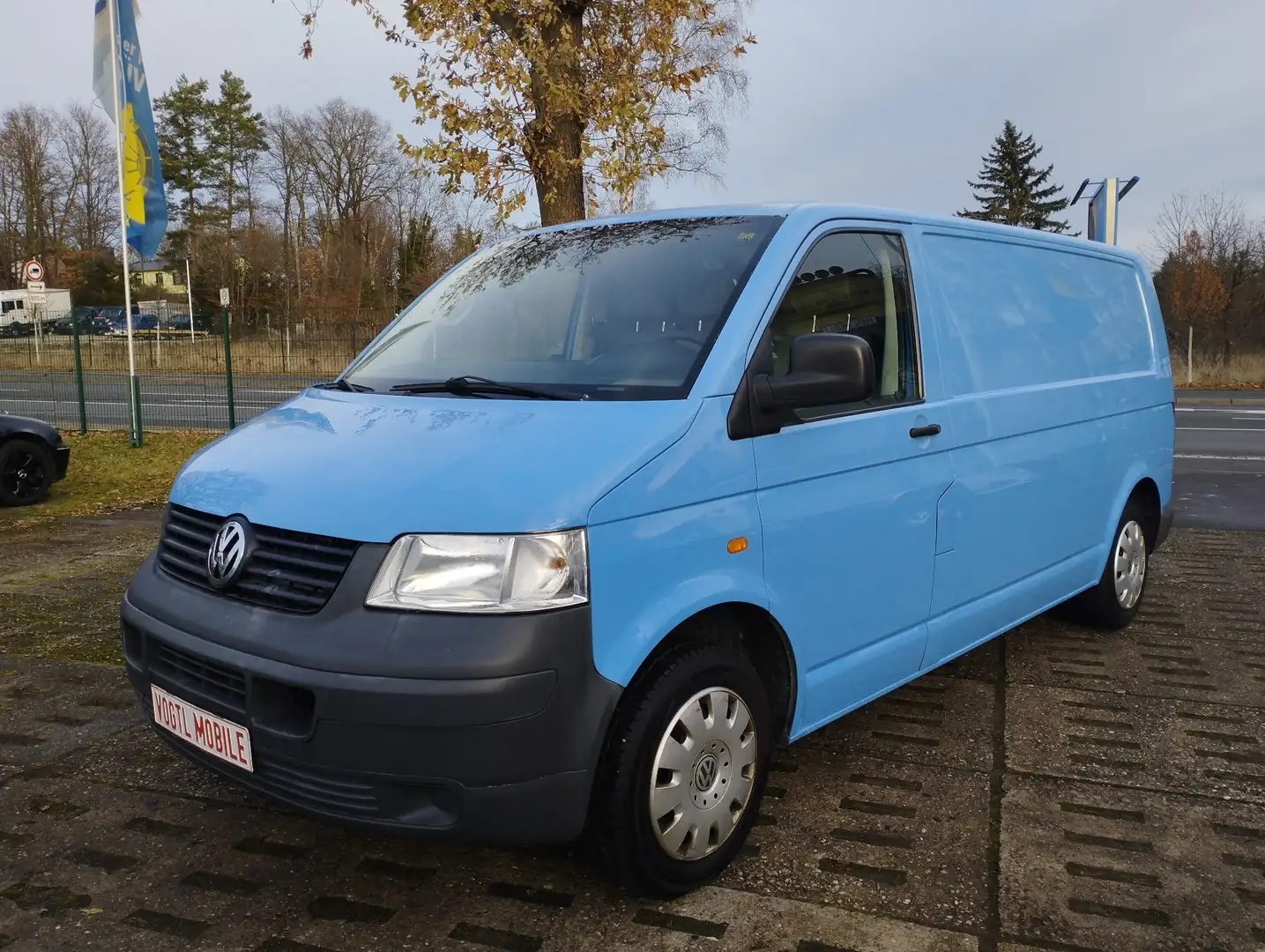 Volkswagen T5 Transporter 1.9 TDI Kasten * LANGER RADSTAND! TÜV NEU! AHK! Albastru - 1