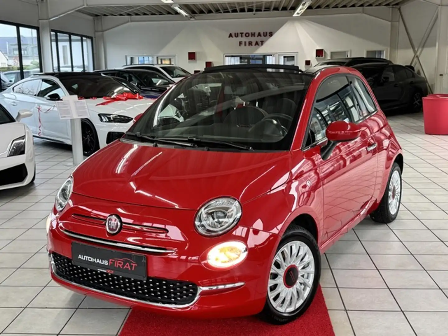 Fiat 500C Cabrio°I Hand°CarPlay°PDC° Red Rot - 1