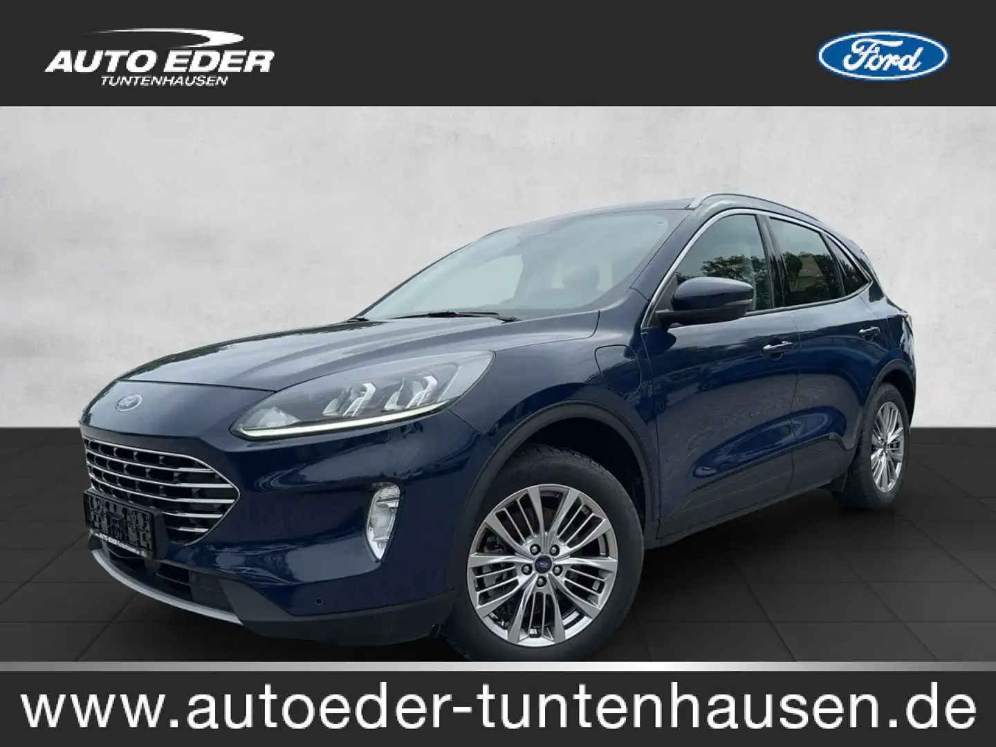 Ford Kuga Plug-In Hybrid Titanium Bluetooth Navi Klima Blauw - 1