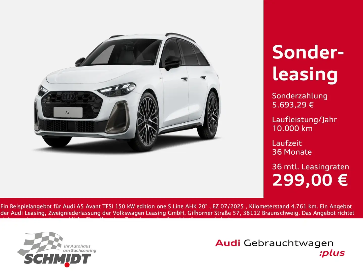 Audi A5 Avant TFSI 150 kW edition one S Line AHK 20" Blanc - 1