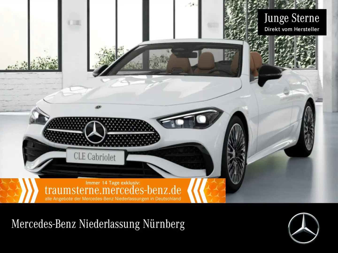 Mercedes-Benz CLE 200 AMG+NIGHT+BURMESTER+KAMERA+TOTW+KEYLESS+9G Weiß - 1