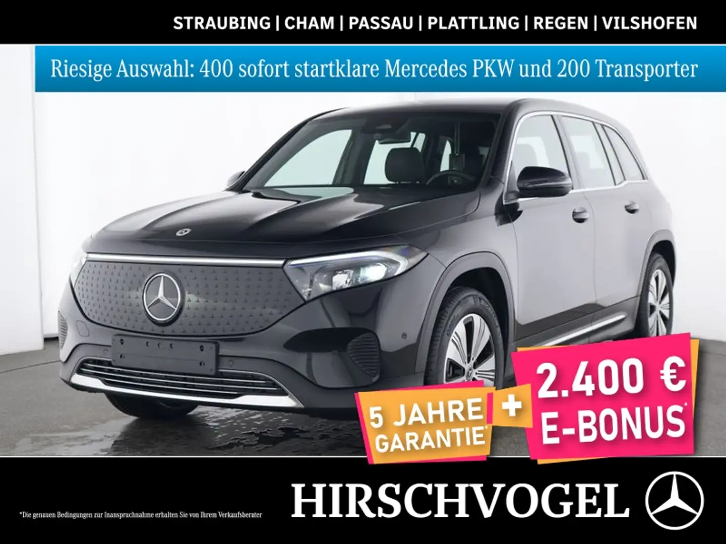 Mercedes-Benz EQB 300 4M Progressive+MBUX+Navi-Pr.+LED+Kam+PDC Schwarz - 1