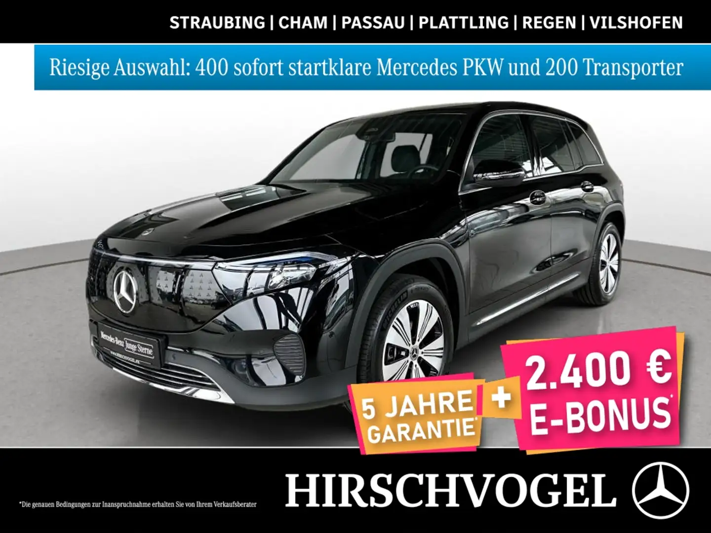 Mercedes-Benz EQB 300 4M Progressive+MBUX+Navi-Pr.+LED+Kam+PDC Schwarz - 1