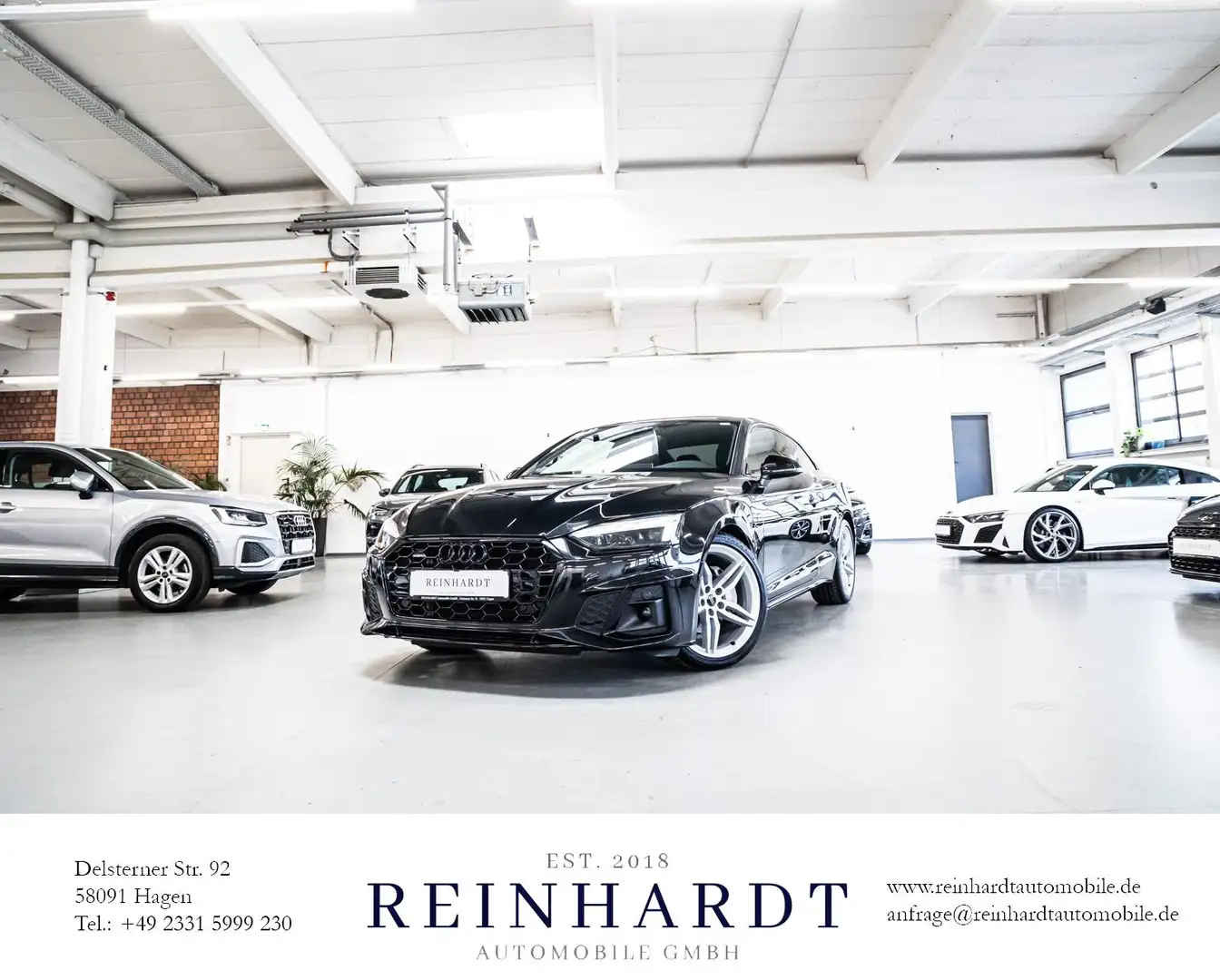 Audi A5 COUPE 40TDi Q S LINE/ALL-BLACK/19Z./ACC/MATRX Noir - 1