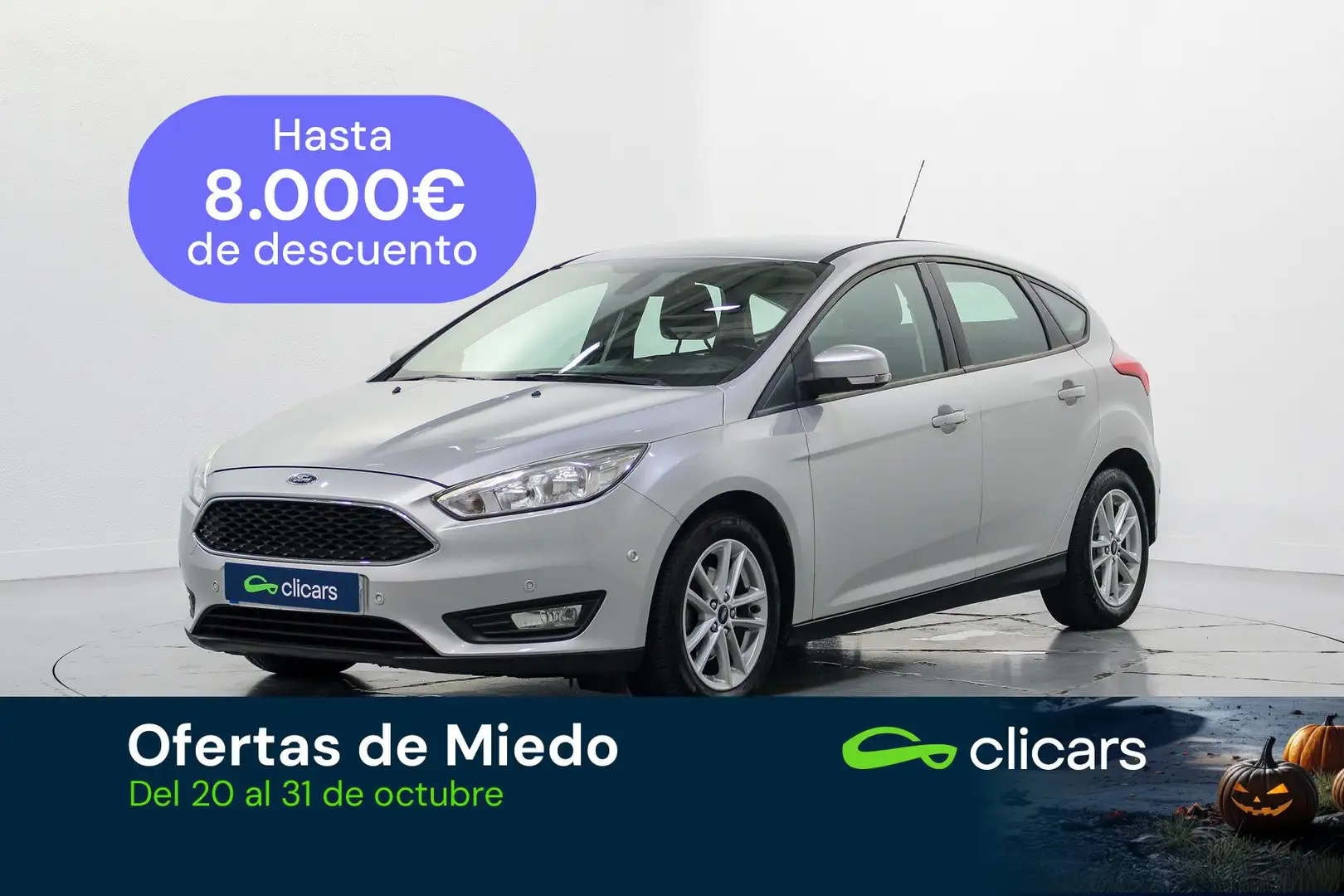 Ford Focus 1.0 Ecoboost Auto-S&S Trend+ 125 Gris - 1