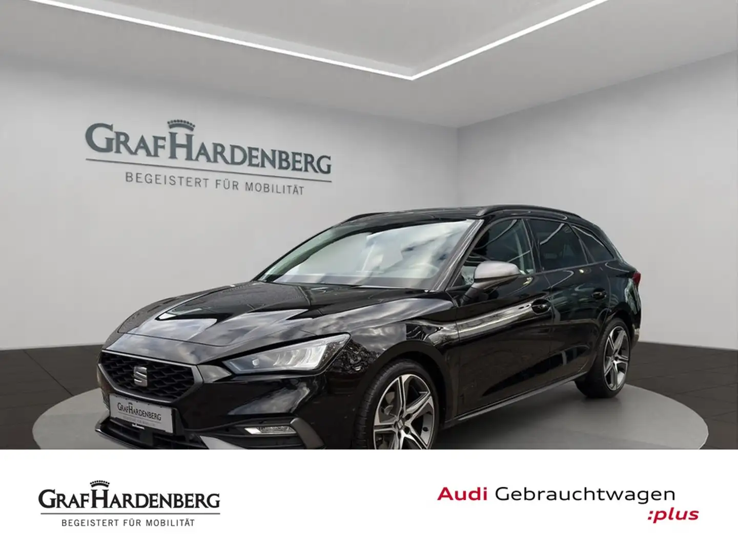 SEAT Leon Sportstourer FR Plus 2.0 TDI DSG AHK Navi Schwarz - 1