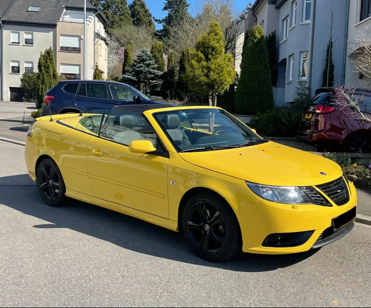 Saab 9-3 9-3 1.9 TTiD Cabriolet DPF Aero Jaune - 1