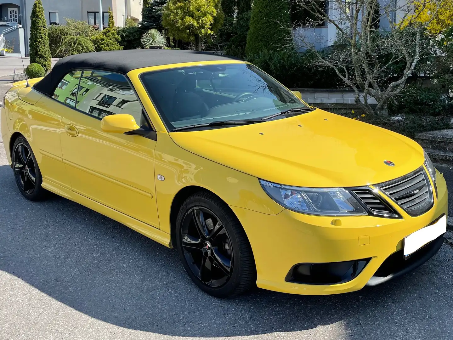 Saab 9-3 9-3 1.9 TTiD Cabriolet DPF Aero Jaune - 2