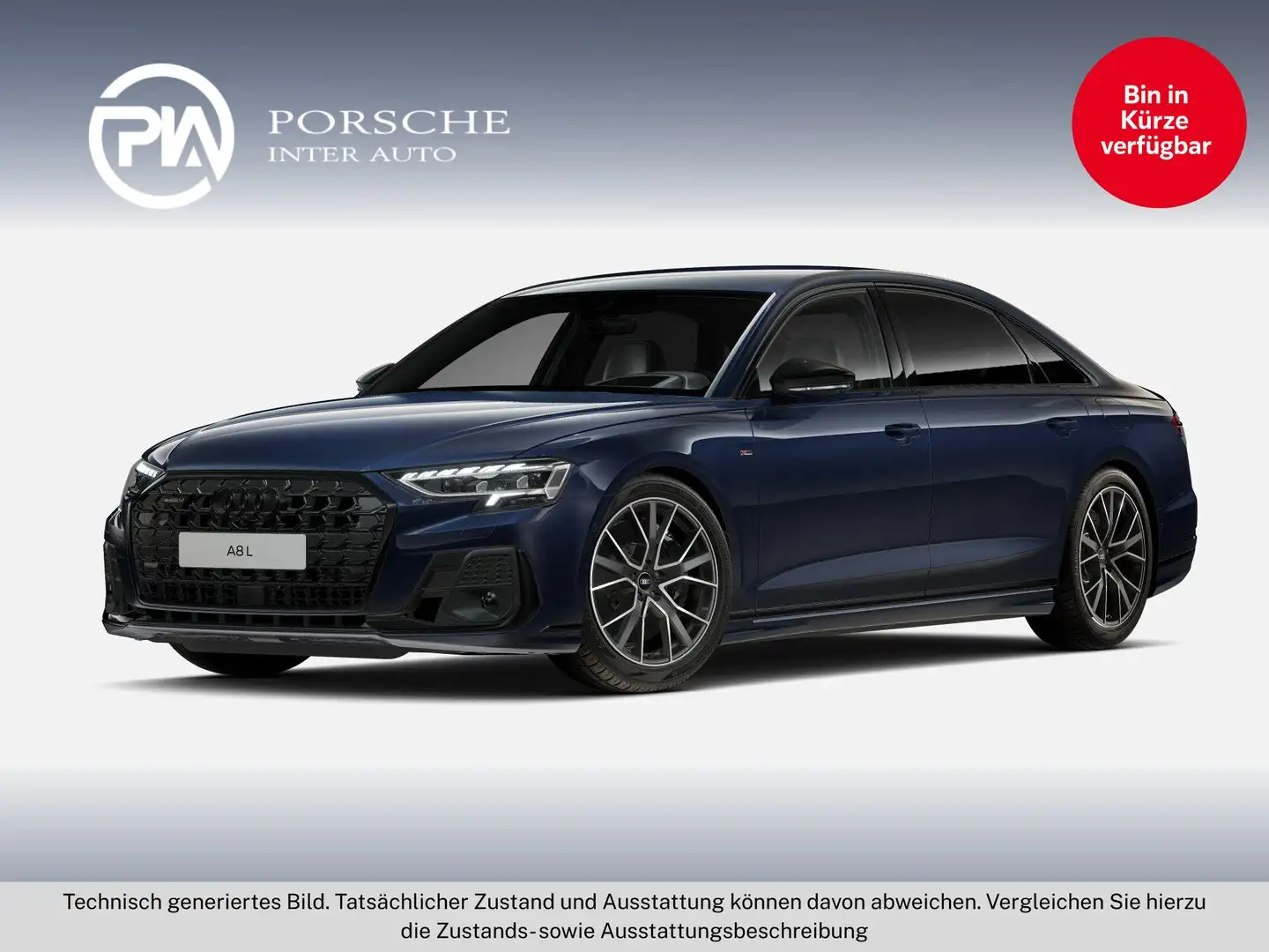 Audi A8 Lang 60 TFSI e quattro Blau - 1