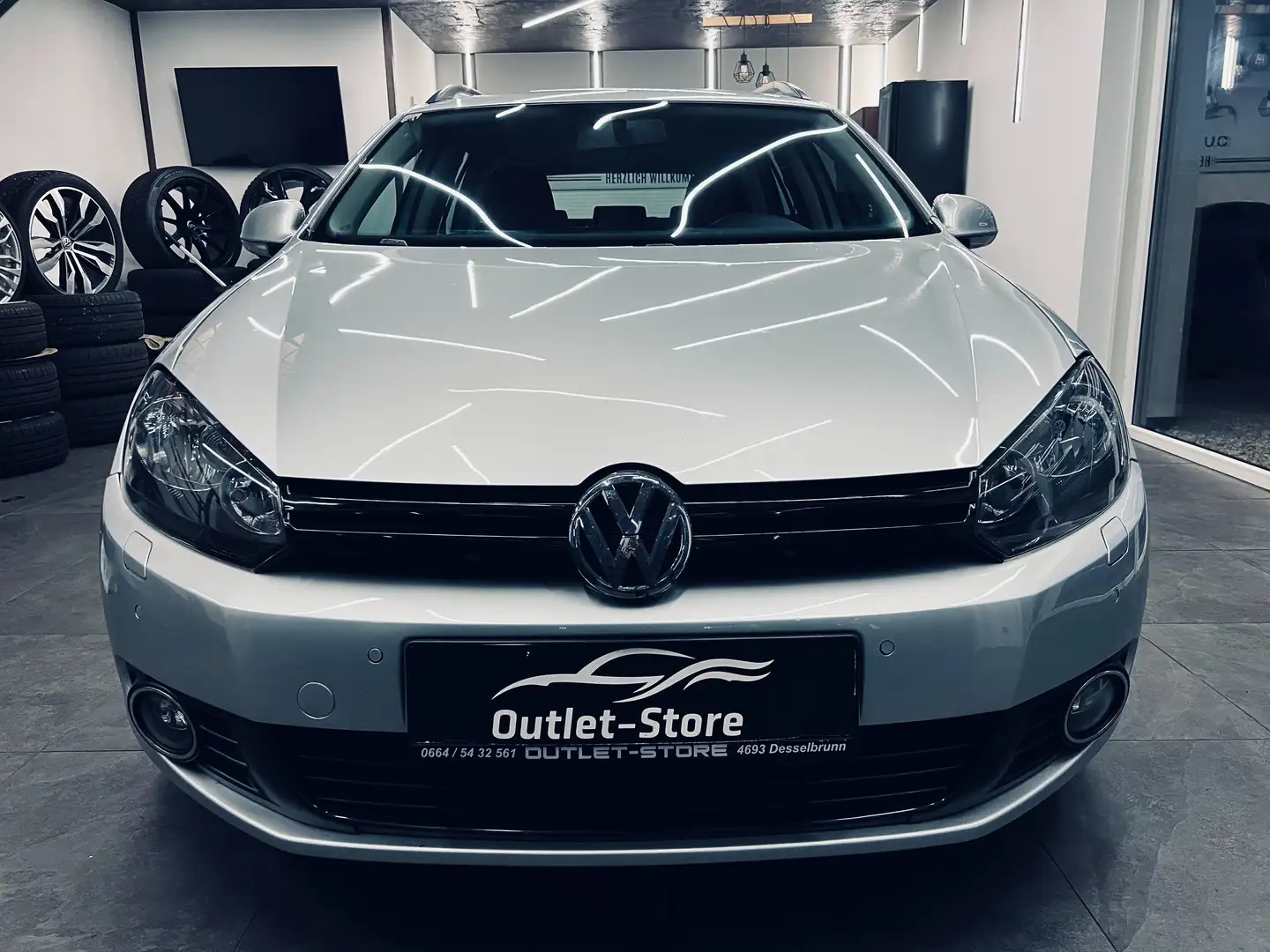 Volkswagen Golf Variant Rabbit 1,6 TDI*1.Besitz*SHZ*Pickerl NEU 02/2026* Silber - 2