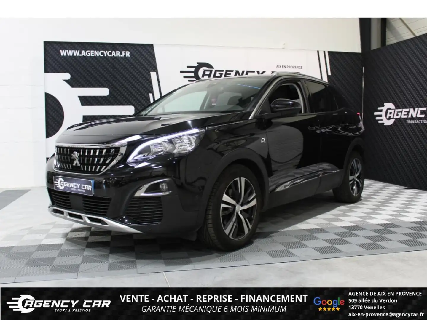 Peugeot 3008 1.5 BlueHDi S&S - 130 II Allure - TOIT OUVRANT - CARPLAY Zwart - 1